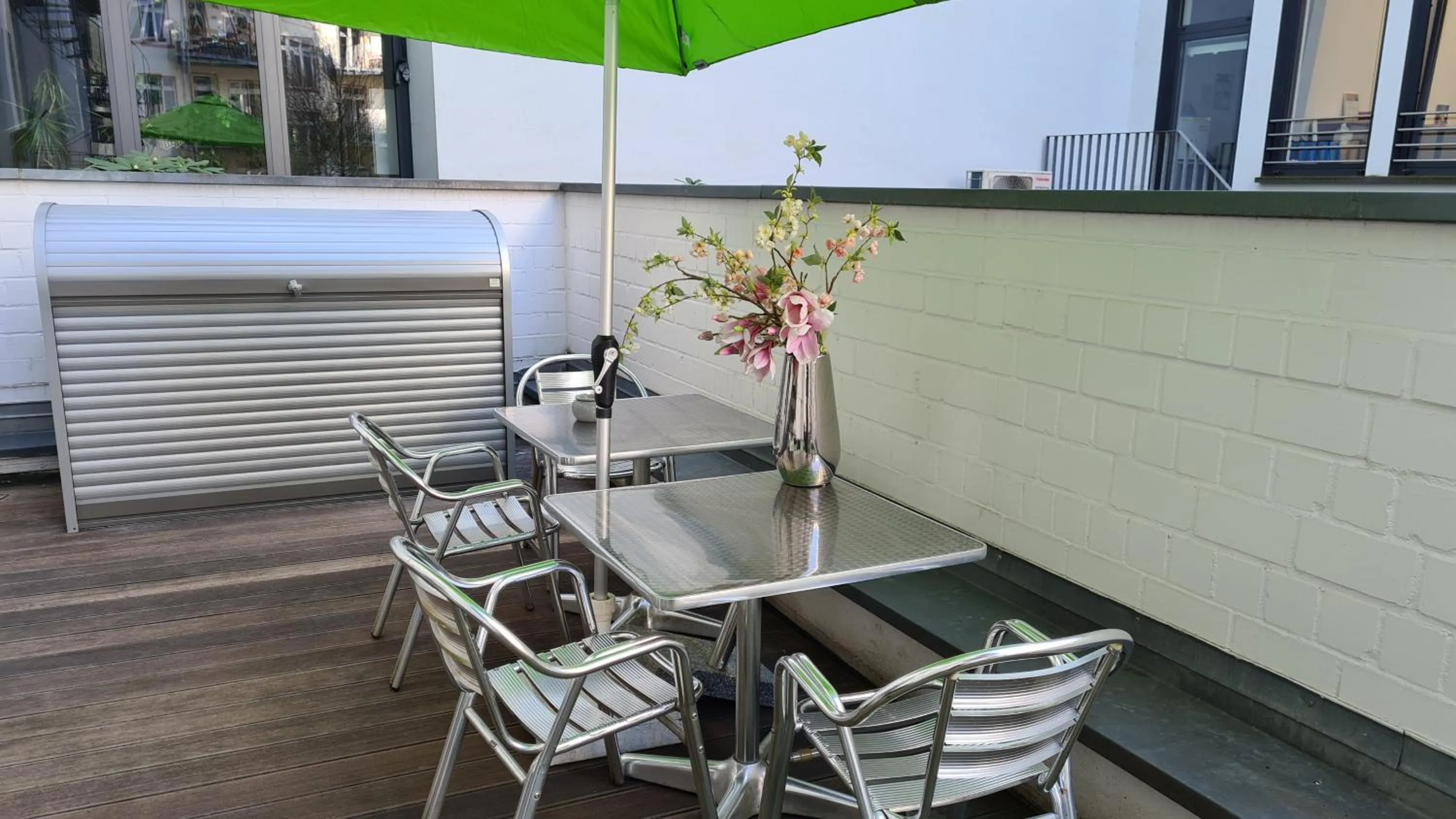 Balcony/Terrace in Hotel Cristall - Frankfurt City