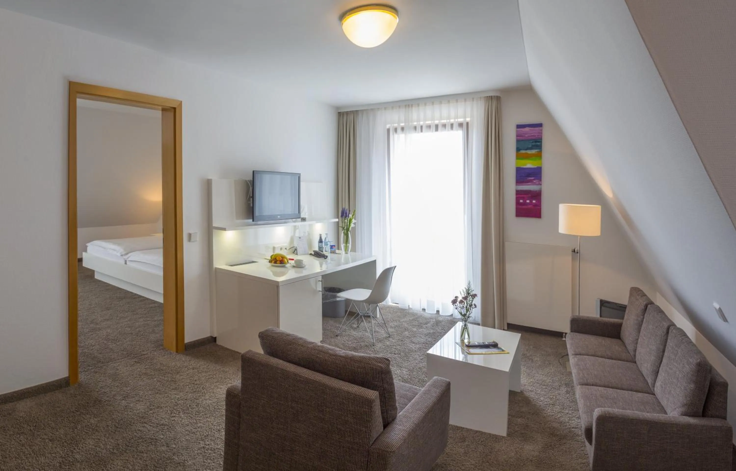 Living room, Bed in Landidyll Hotel Lamm