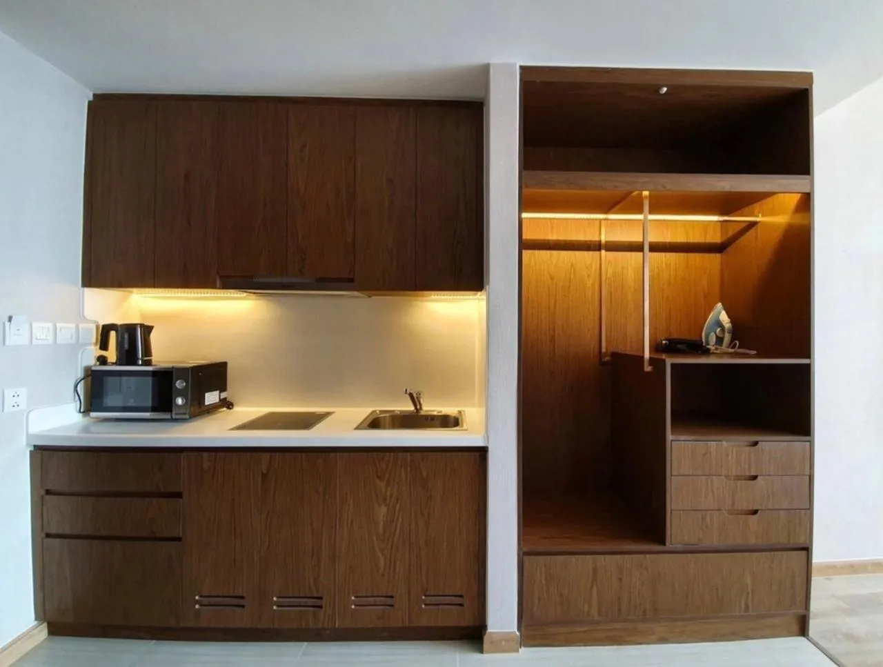 Kitchen or kitchenette in Homie Panorama Beachfront Residences Nha Trang