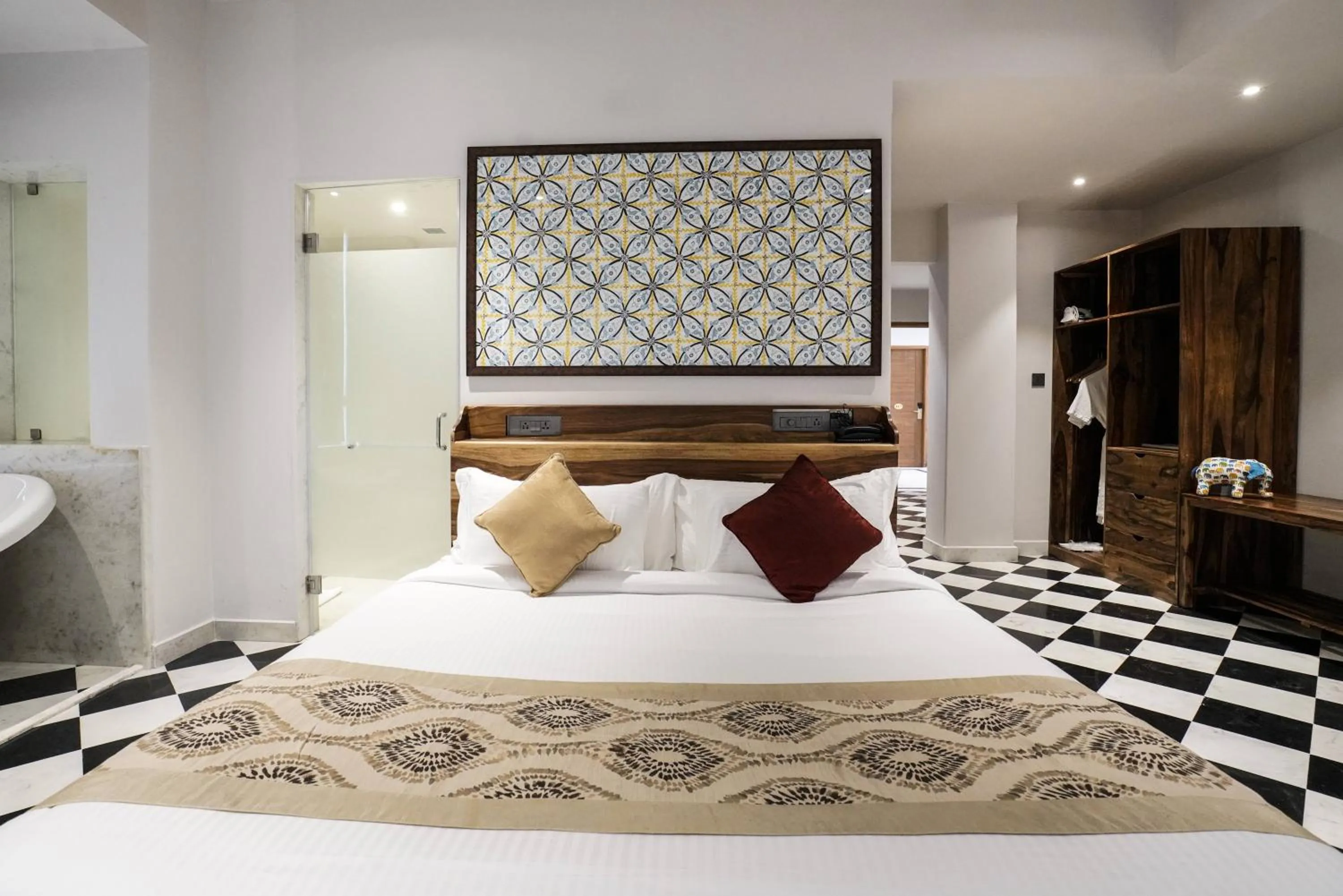 Bed in Brij Nest, Jaipur - An All Suite Boutique Hotel