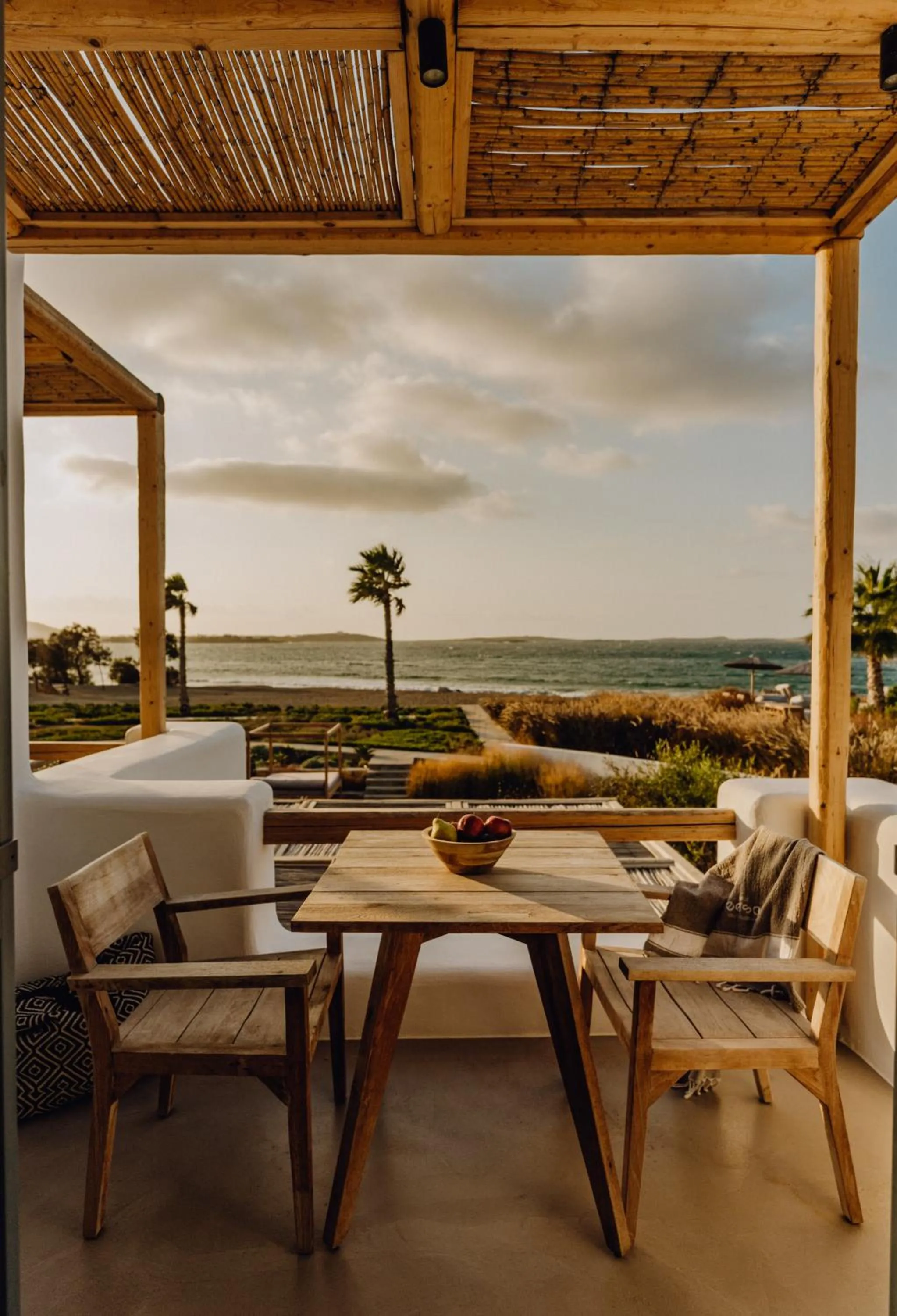 Patio in Seesoo Paros Beachfront Resort