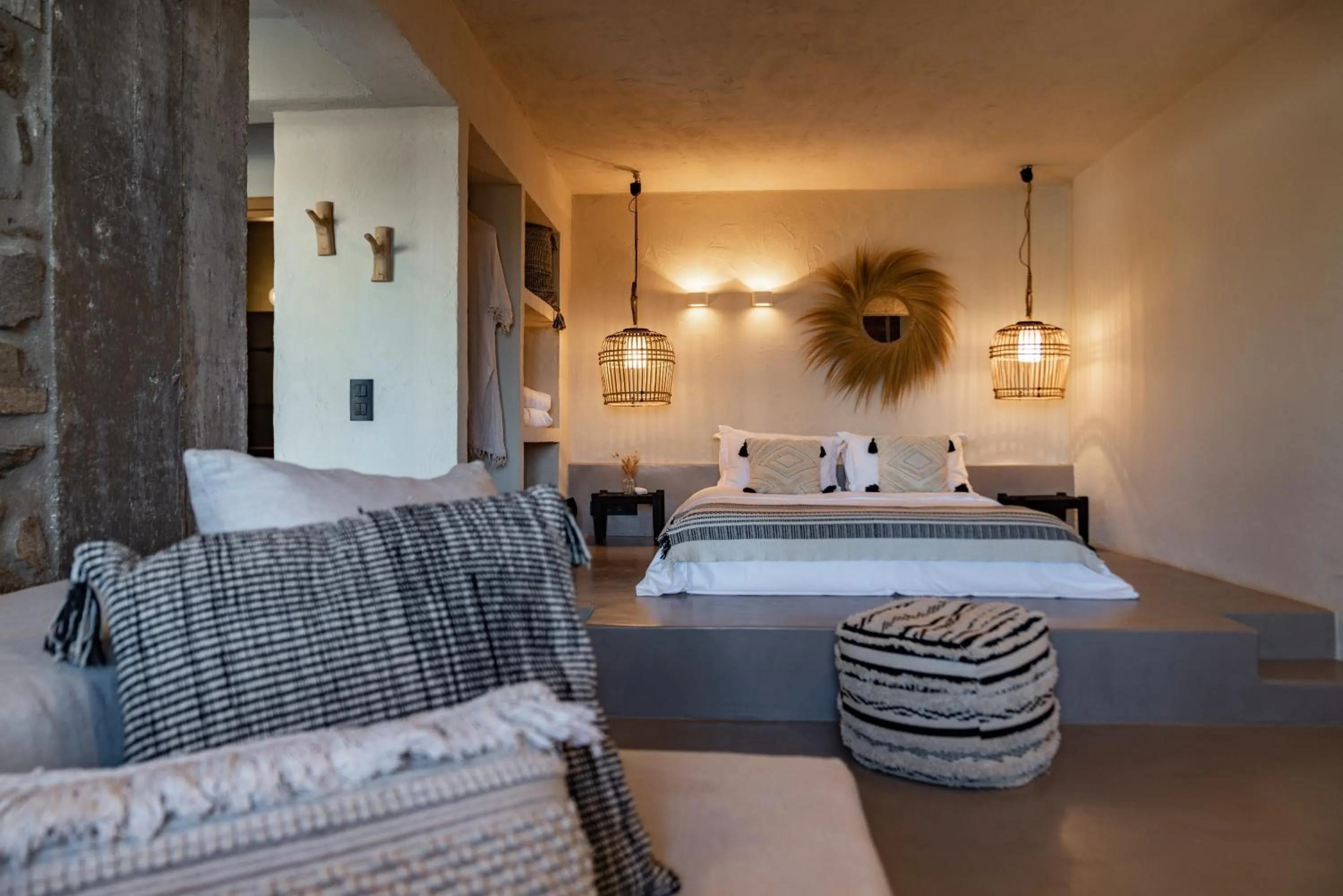 Bed in Seesoo Paros Beachfront Resort