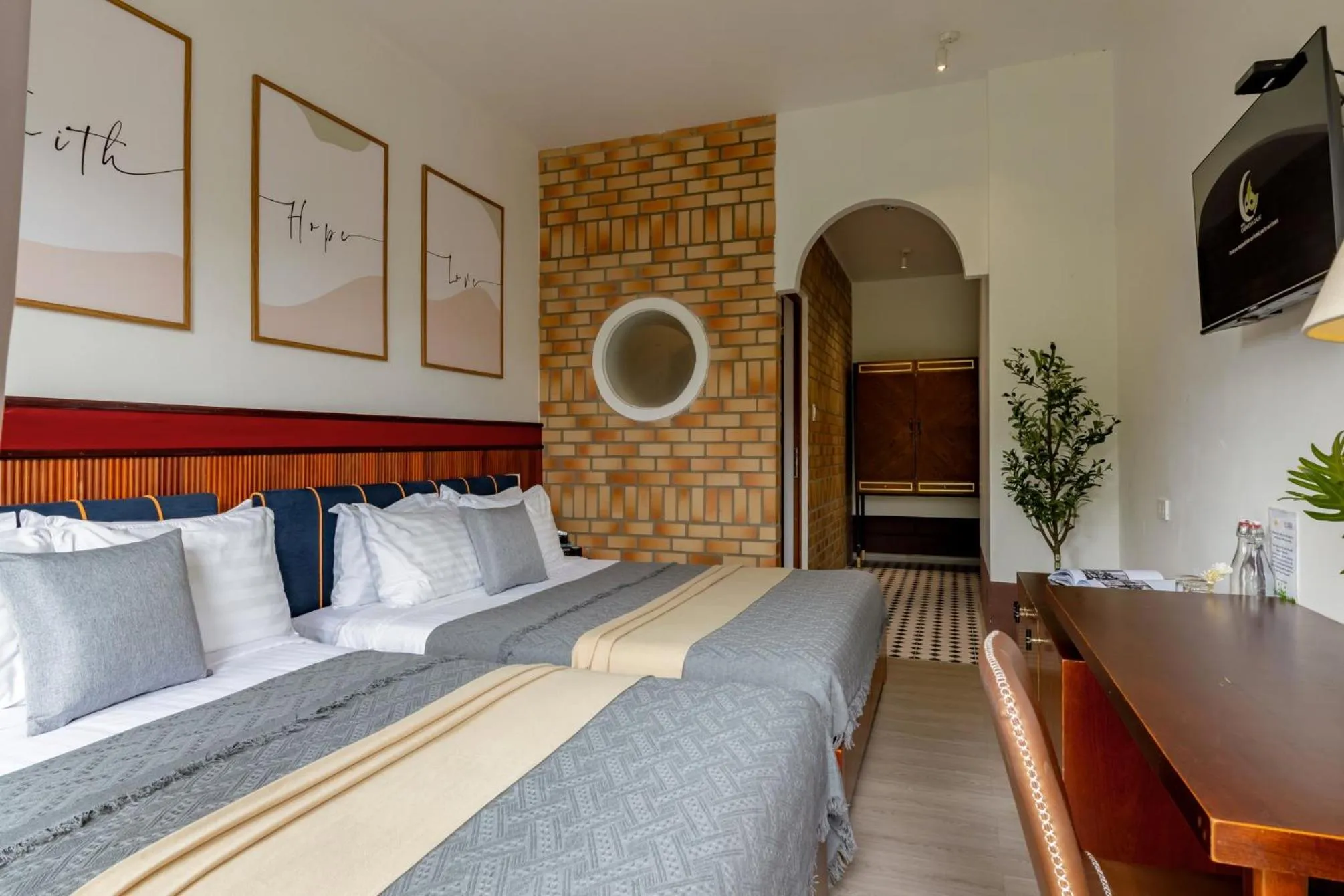 Bed in Casanova Dalat Hotel