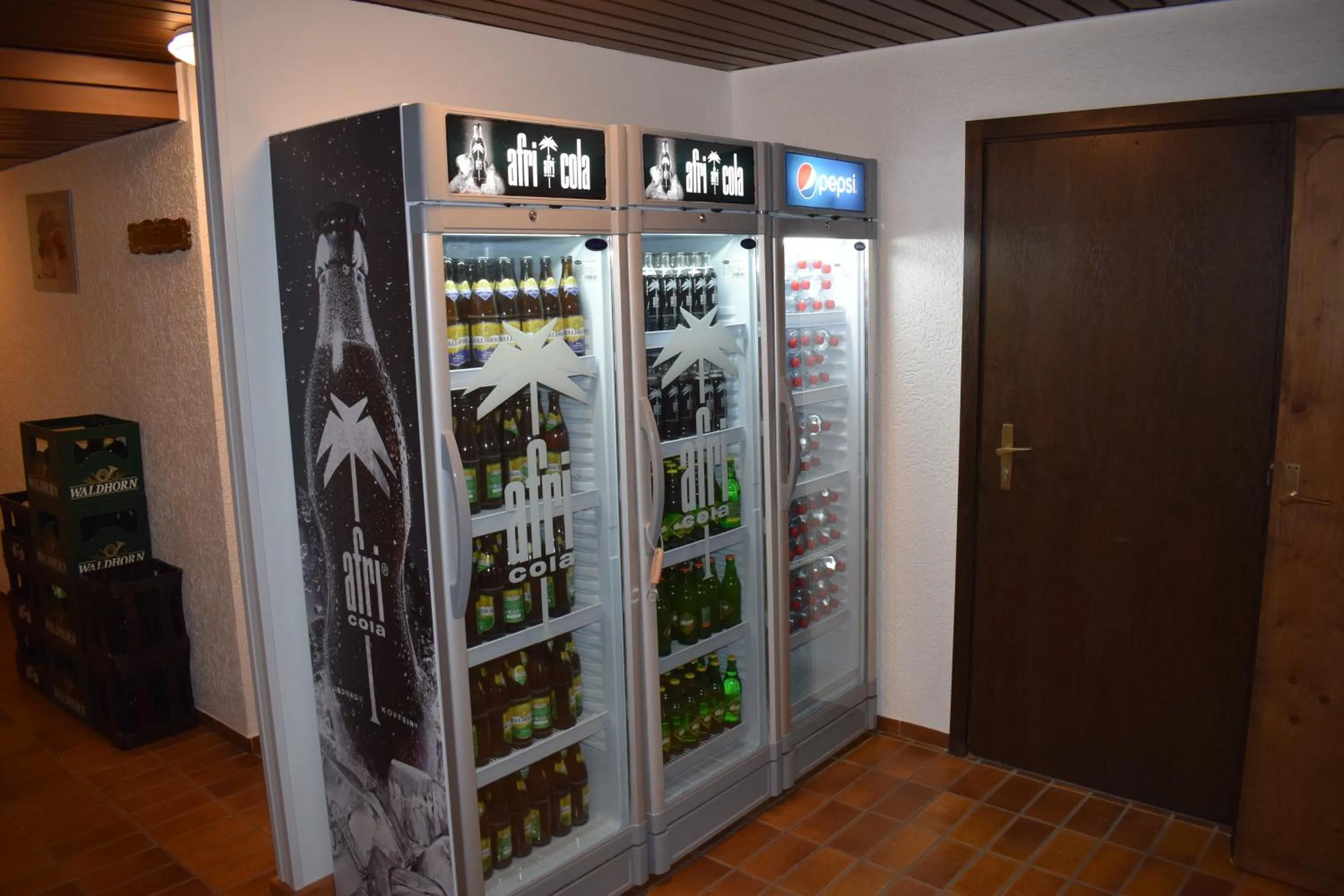 Communal kitchen in Hotel Post mit Klimaanlage