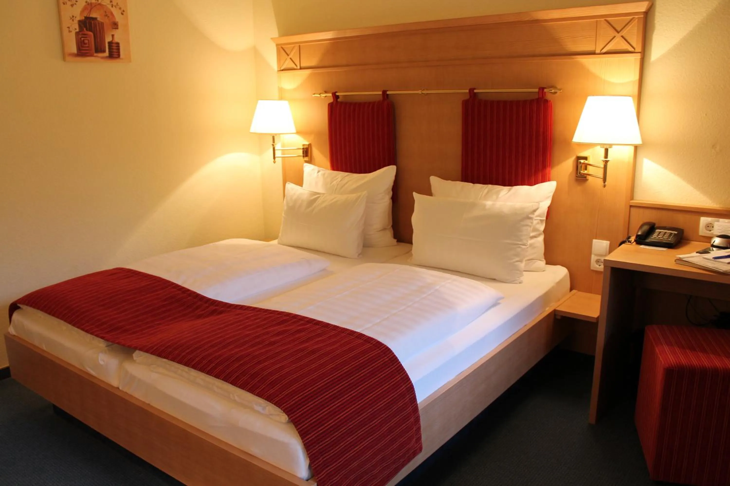 Photo of the whole room, Bed in Moselromantik Hotel Weissmühle