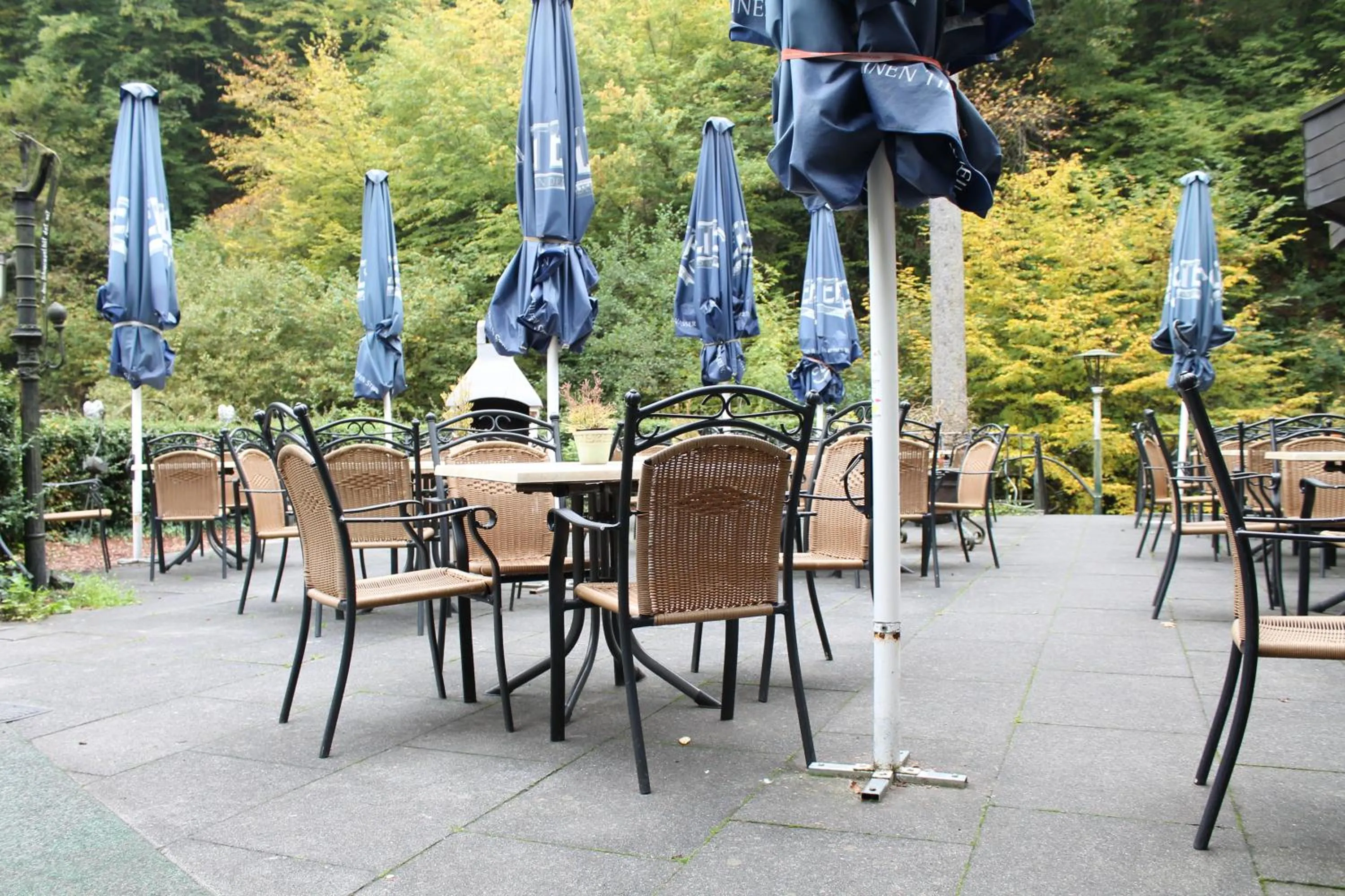 Patio in Moselromantik Hotel Weissmühle