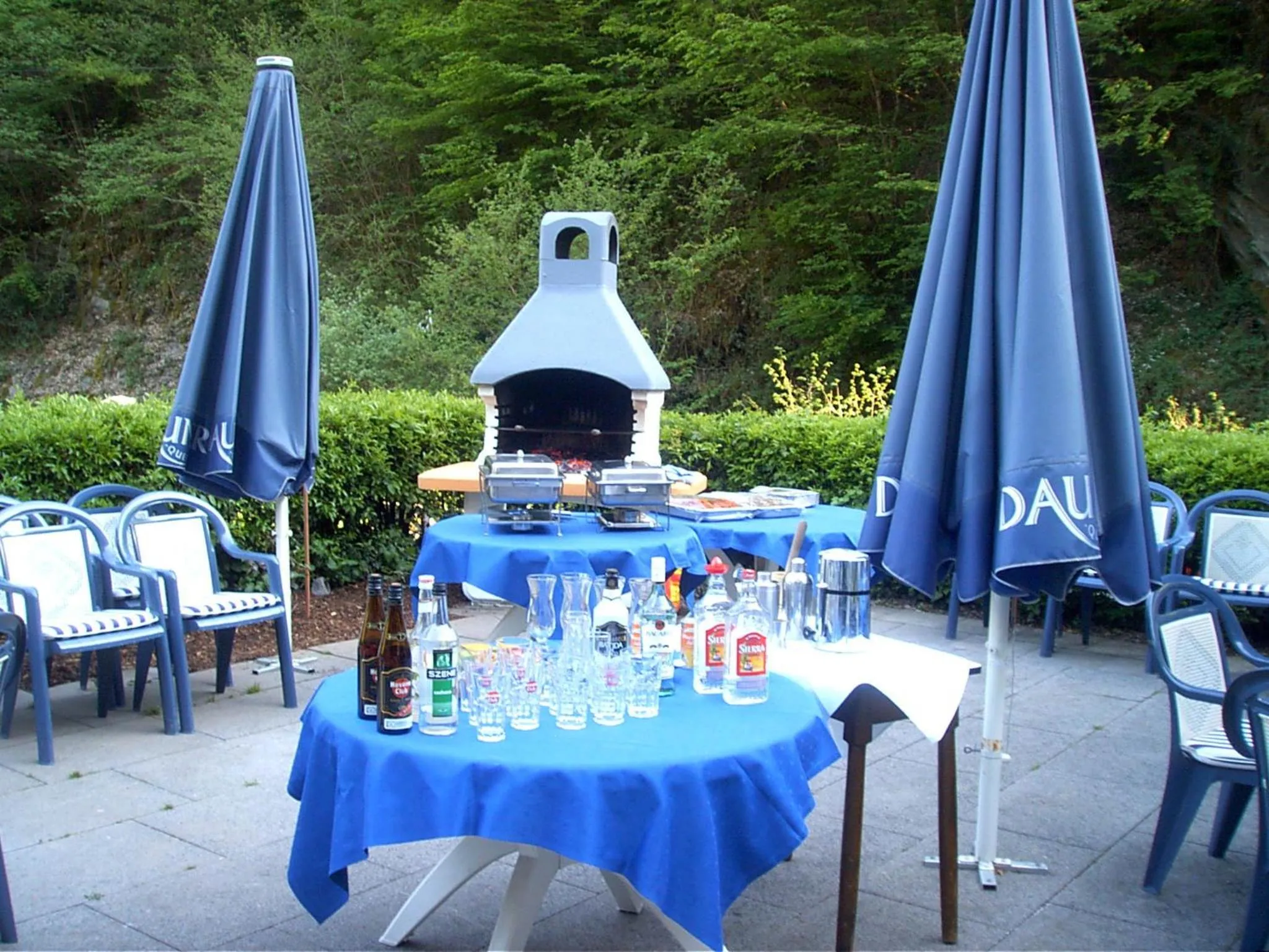 Patio in Moselromantik Hotel Weissmühle