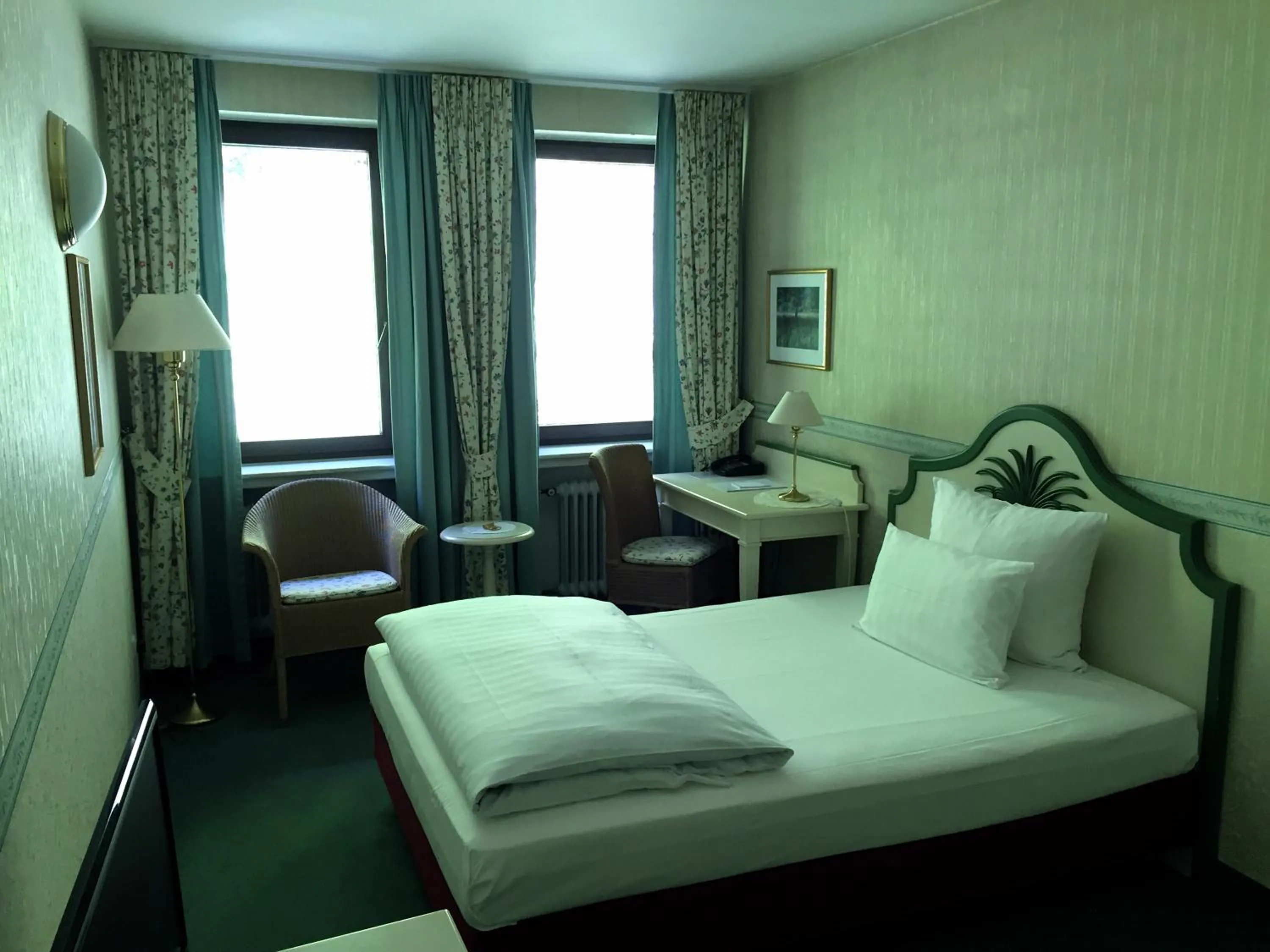 Photo of the whole room, Bed in Moselromantik Hotel Weissmühle