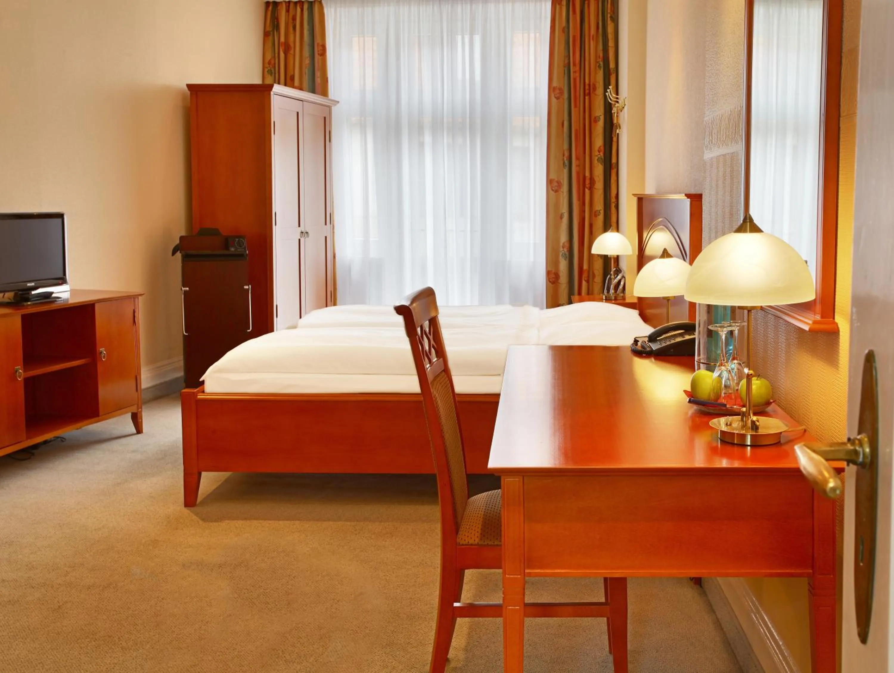 Bed in Hotel Bellmoor im Dammtorpalais