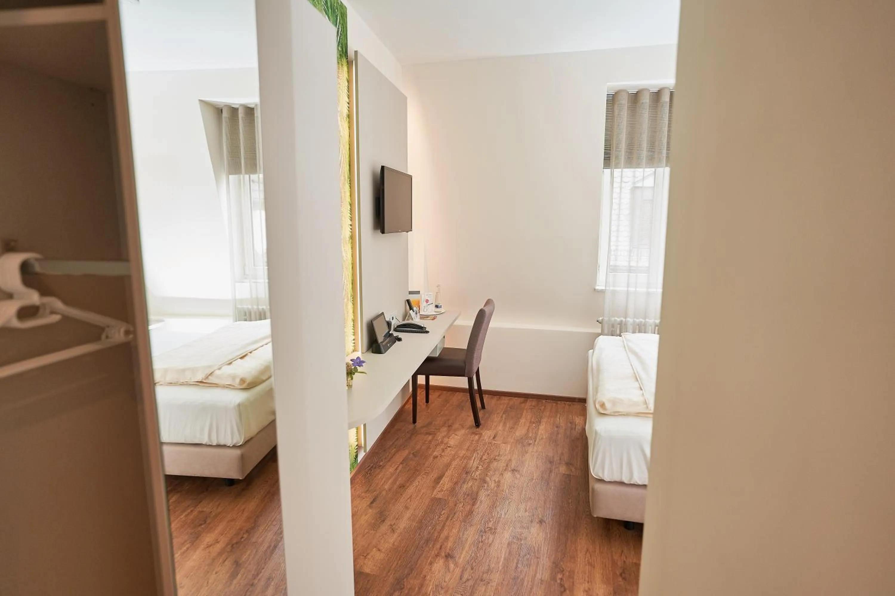 Decorative detail, Bed in Stadthotel Engel