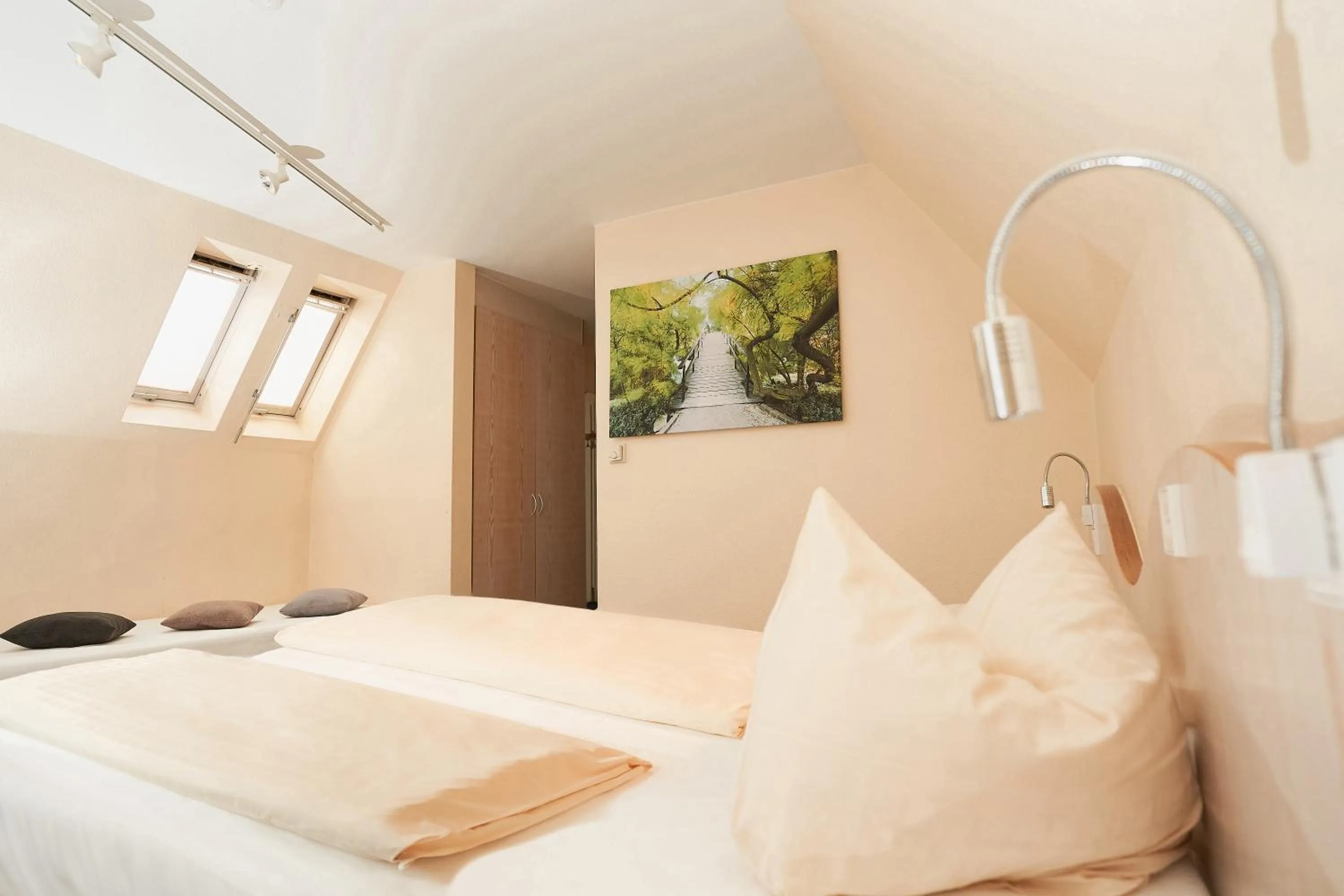 Decorative detail, Bed in Stadthotel Engel