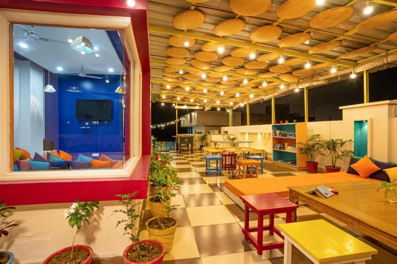 Seating area in goSTOPS Amritsar, Chatiwind Gate