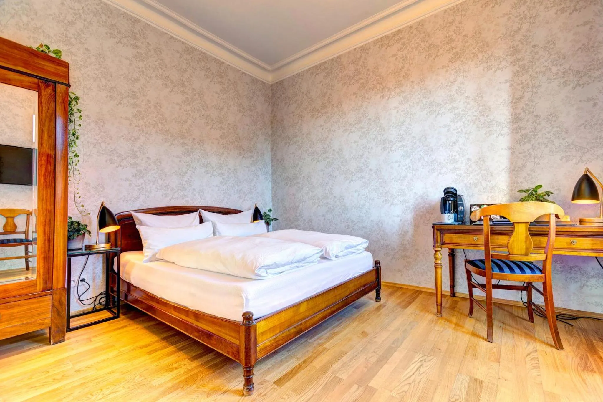 Bed in Hotel Villa Königsgarten