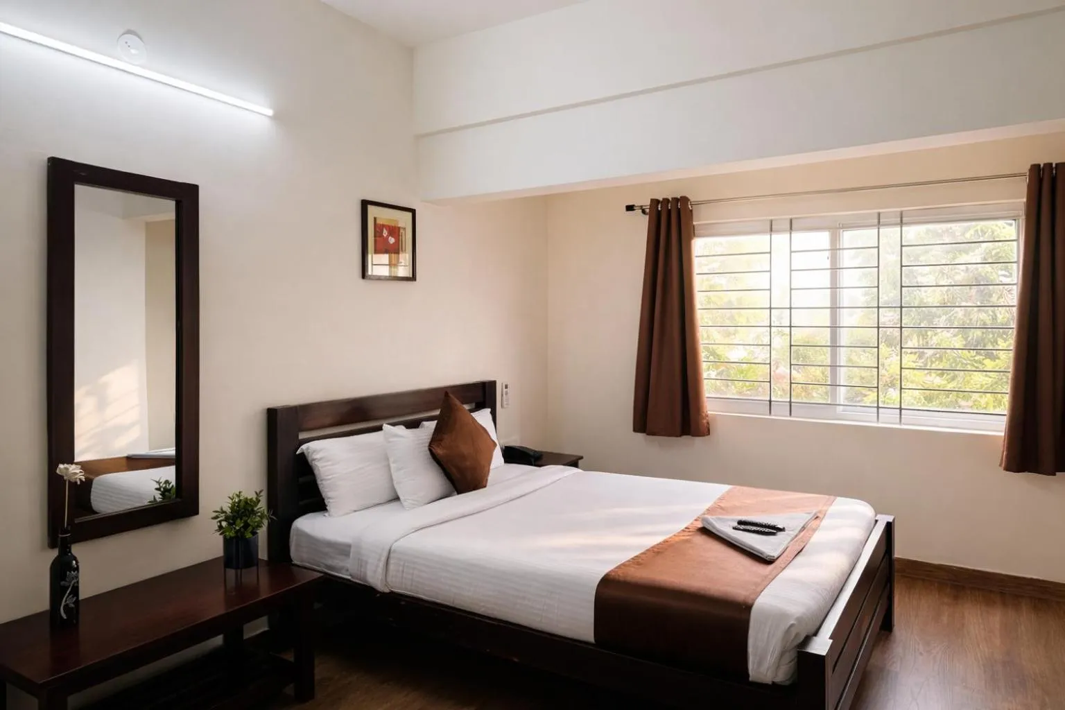 Bed in Coffee Bean Inn