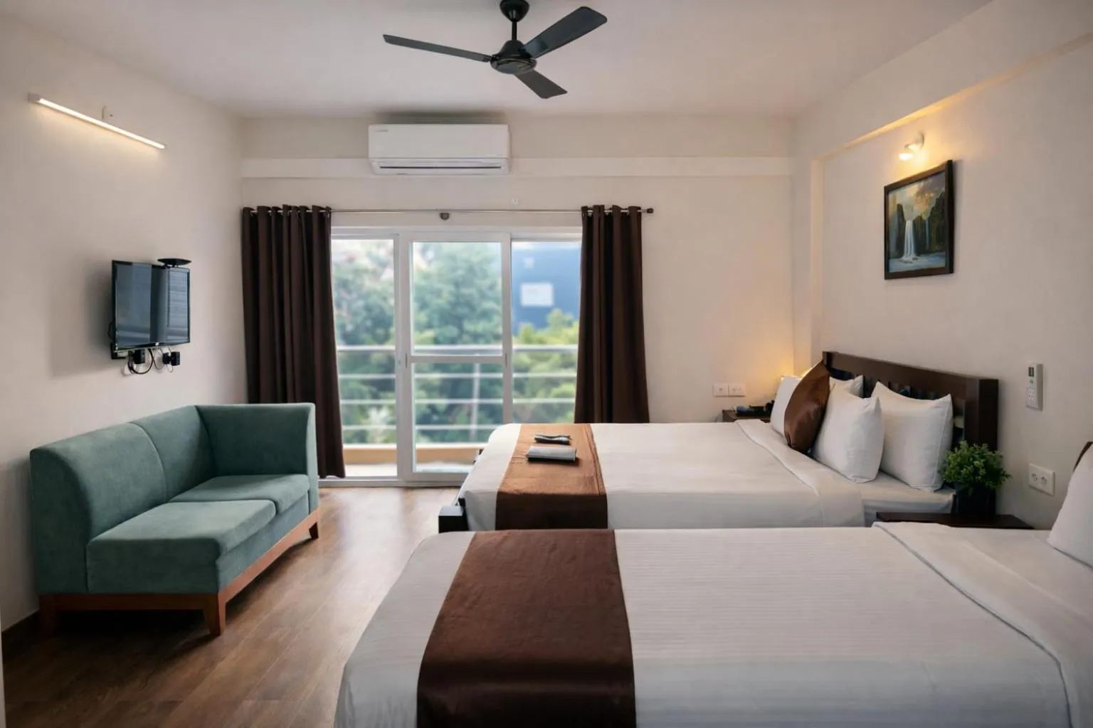 Bed in Coffee Bean Inn