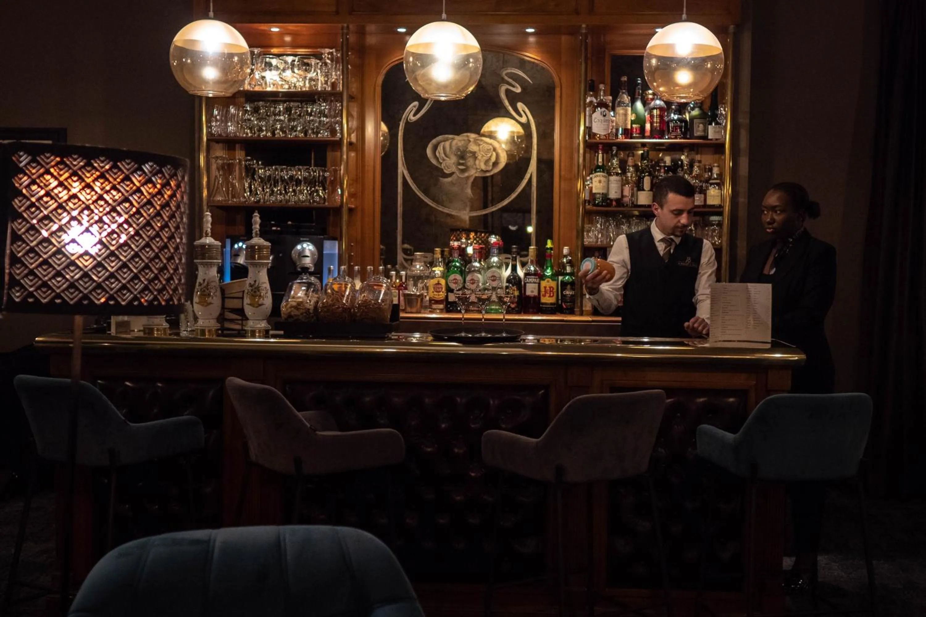 Lounge or bar in Hôtel & Restaurant La maison des blés