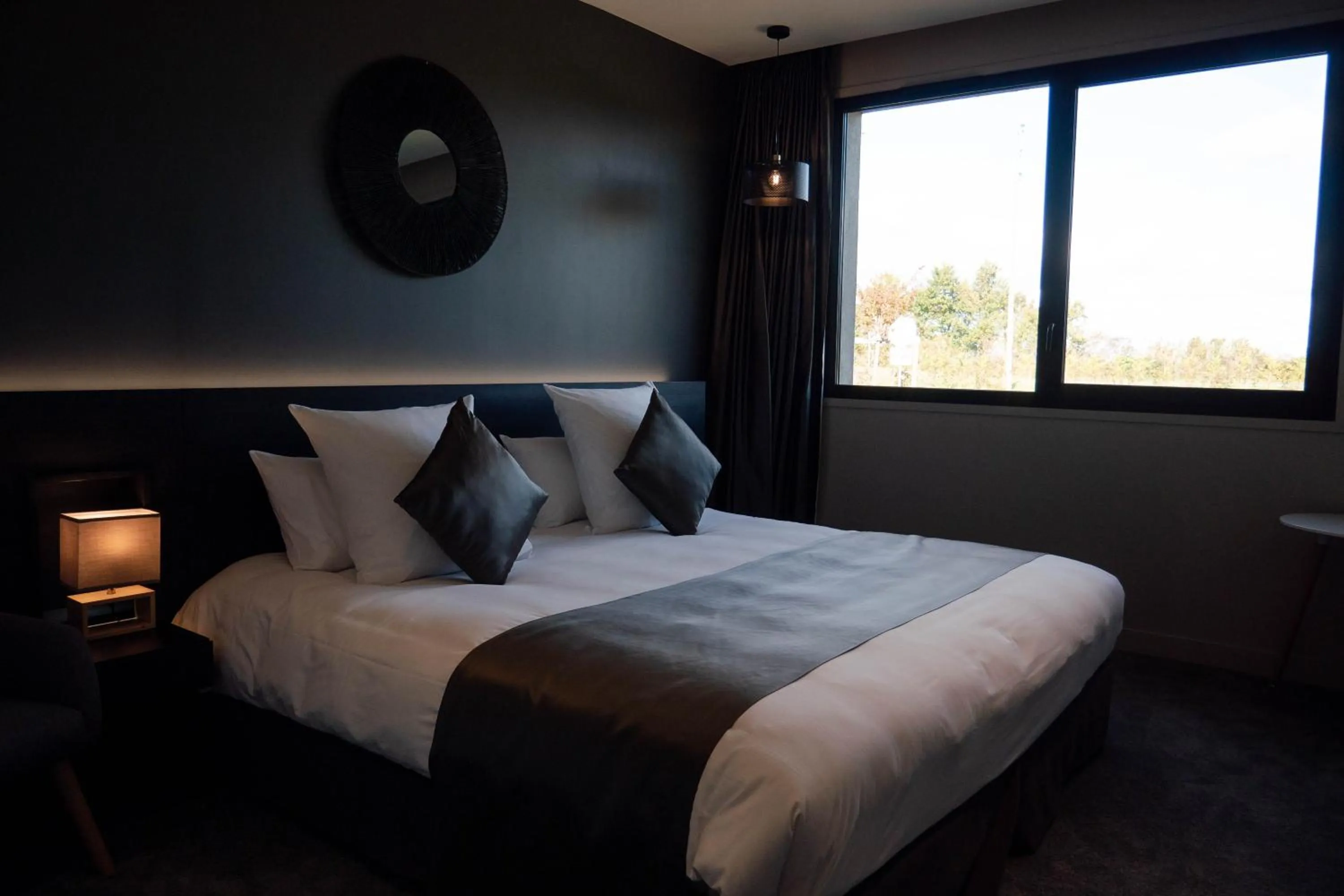 Bed in Hôtel & Restaurant La maison des blés