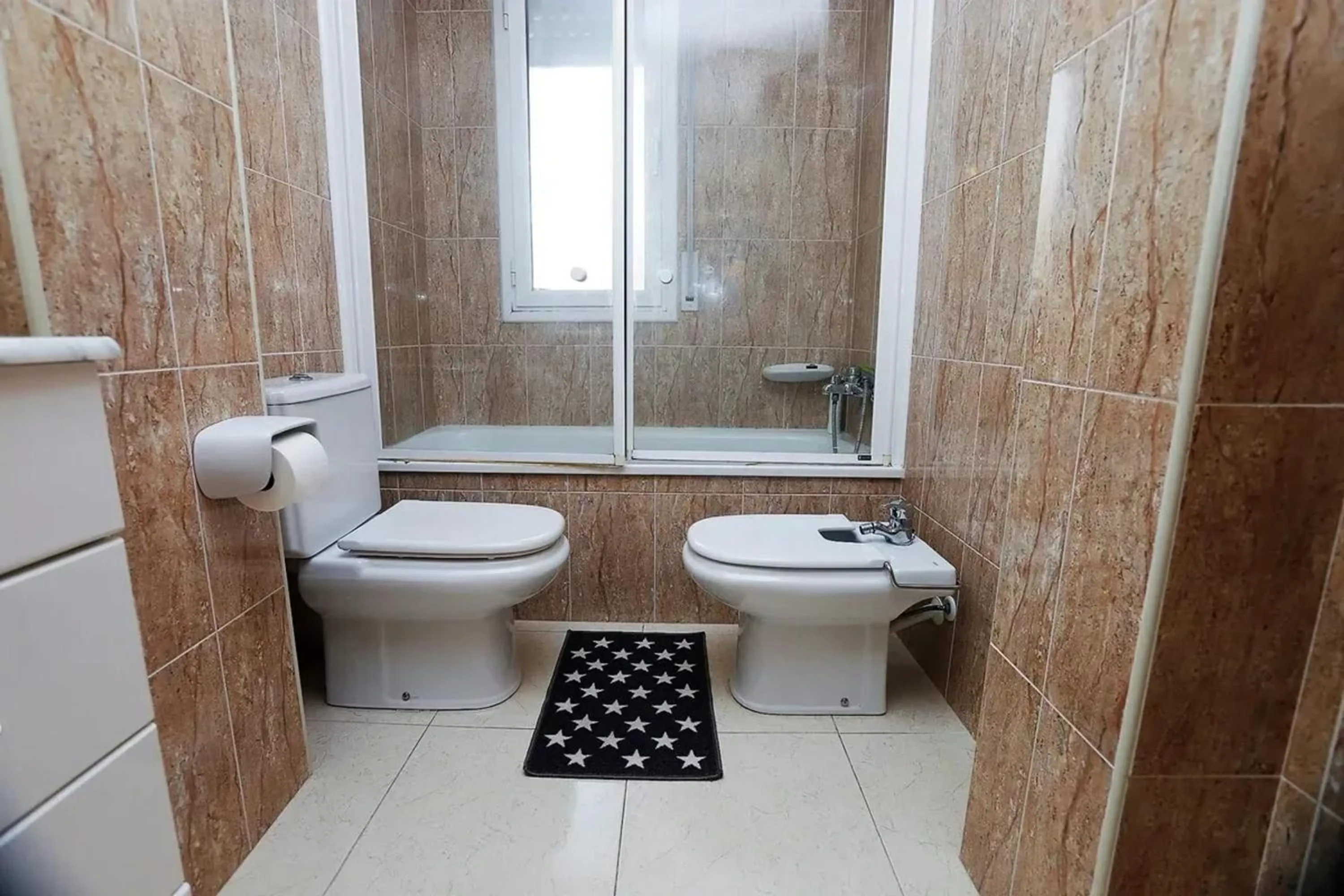 Bathroom in Modern apartment in Calafell with sea and mountain view