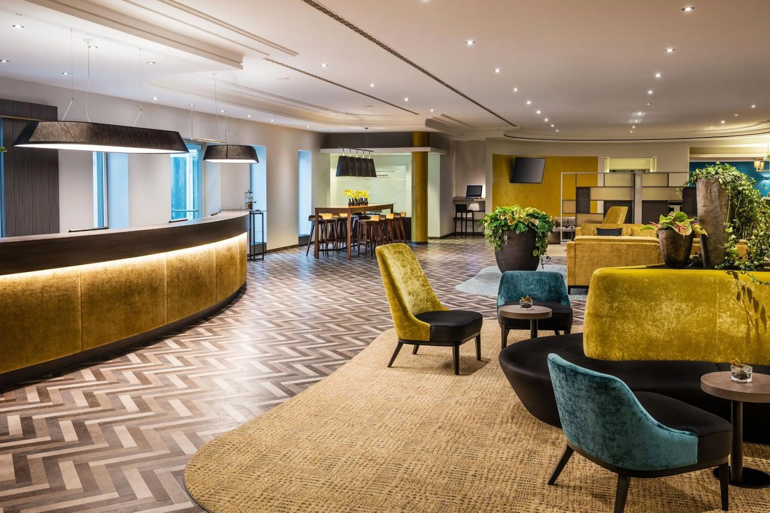 Lobby or reception in Sheraton Duesseldorf Airport Hotel