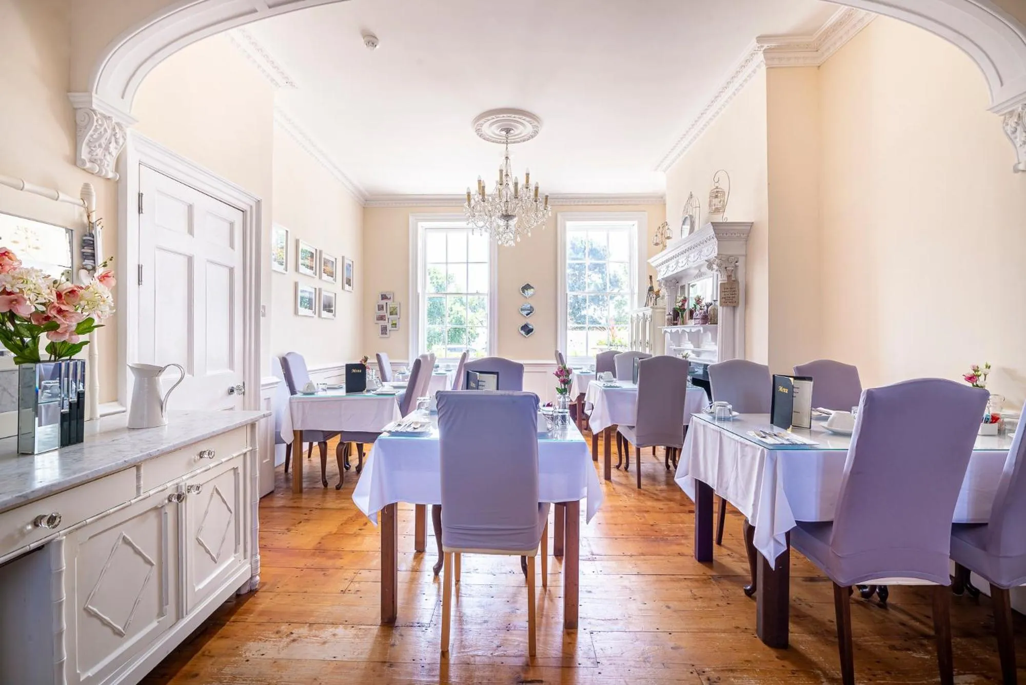 Dining area in Hamiltons Boutique Hotel