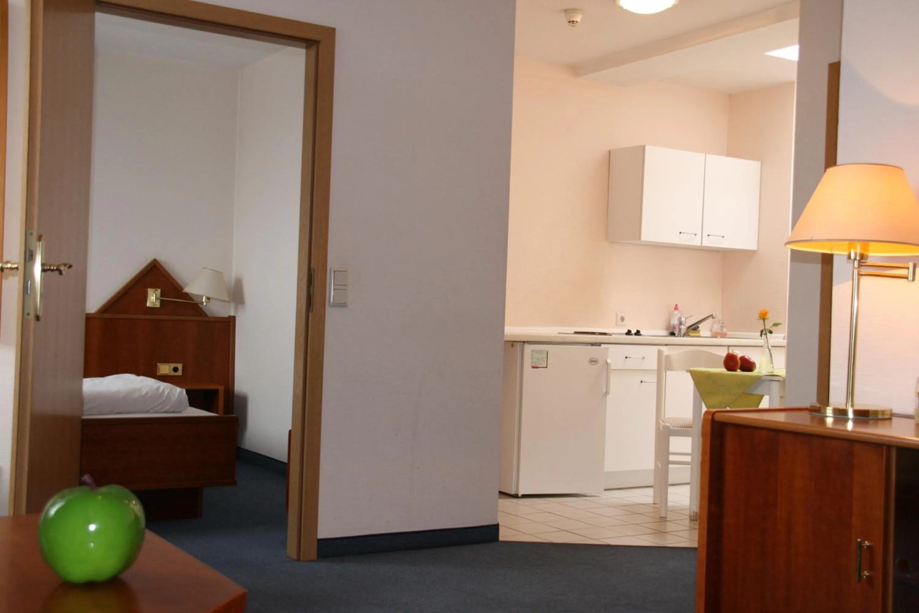 Kitchen or kitchenette in Atrium Hotel