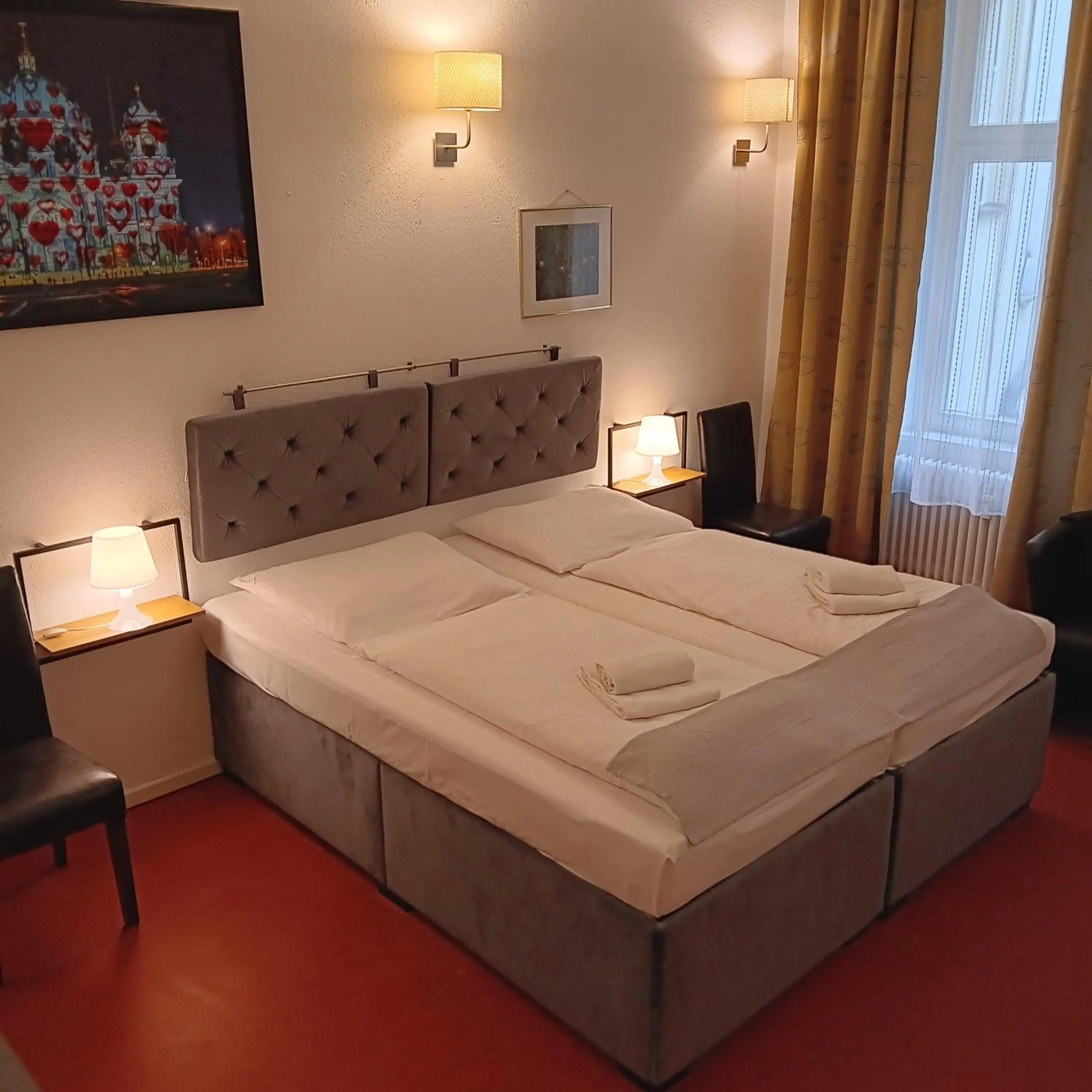 Bed in Hotel Amelie Berlin