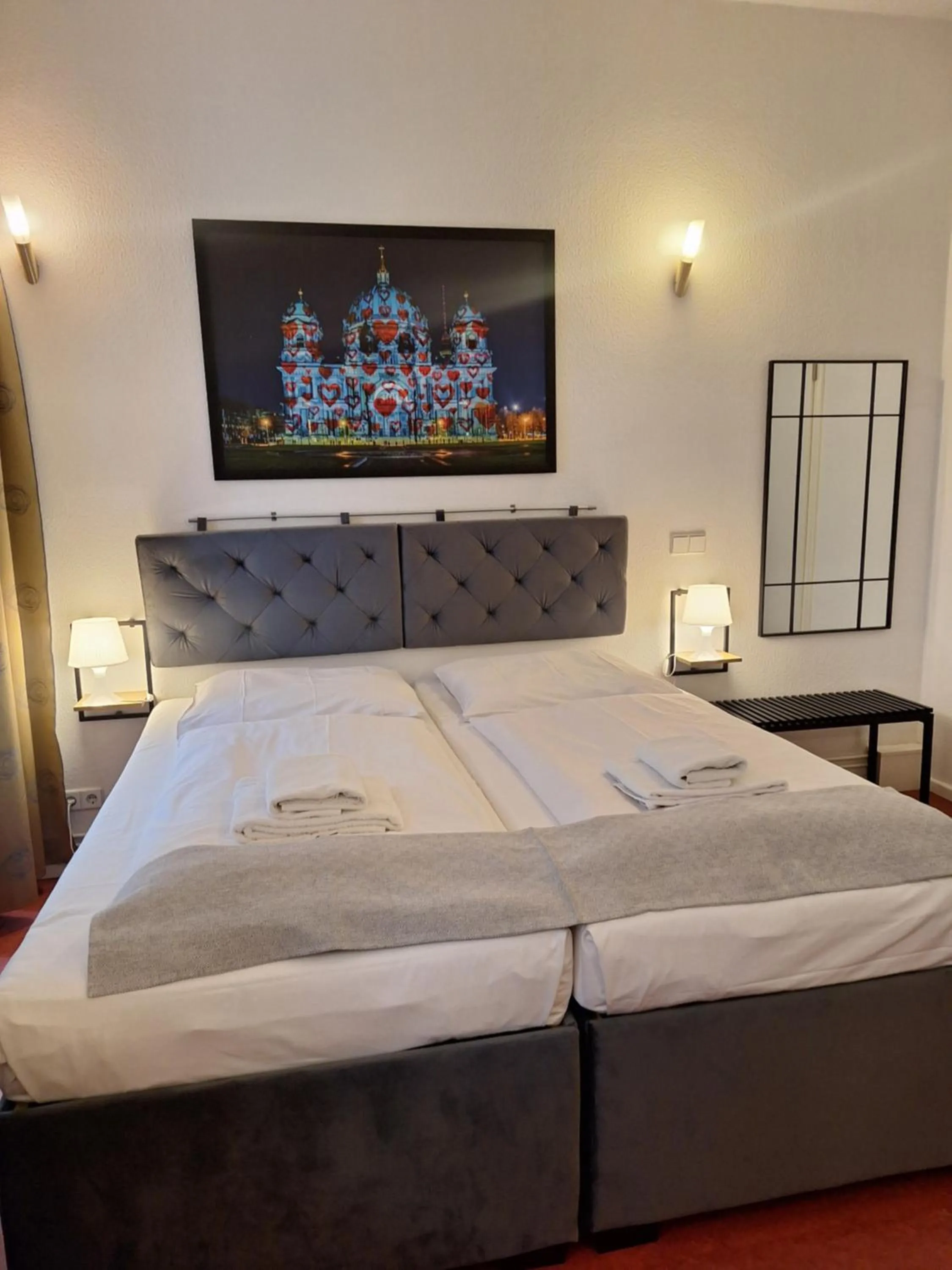 Bed in Hotel Amelie Berlin