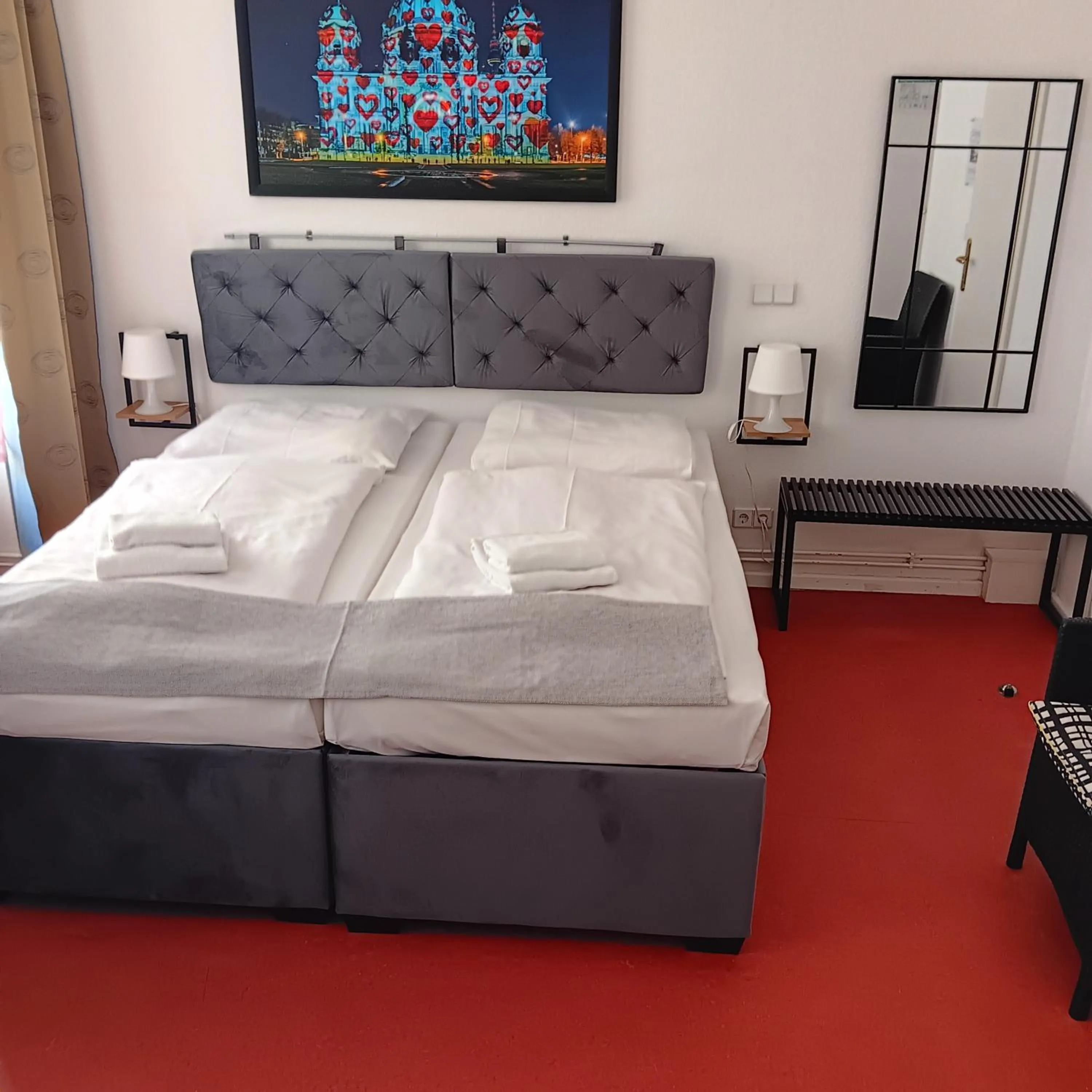 Bed in Hotel Amelie Berlin