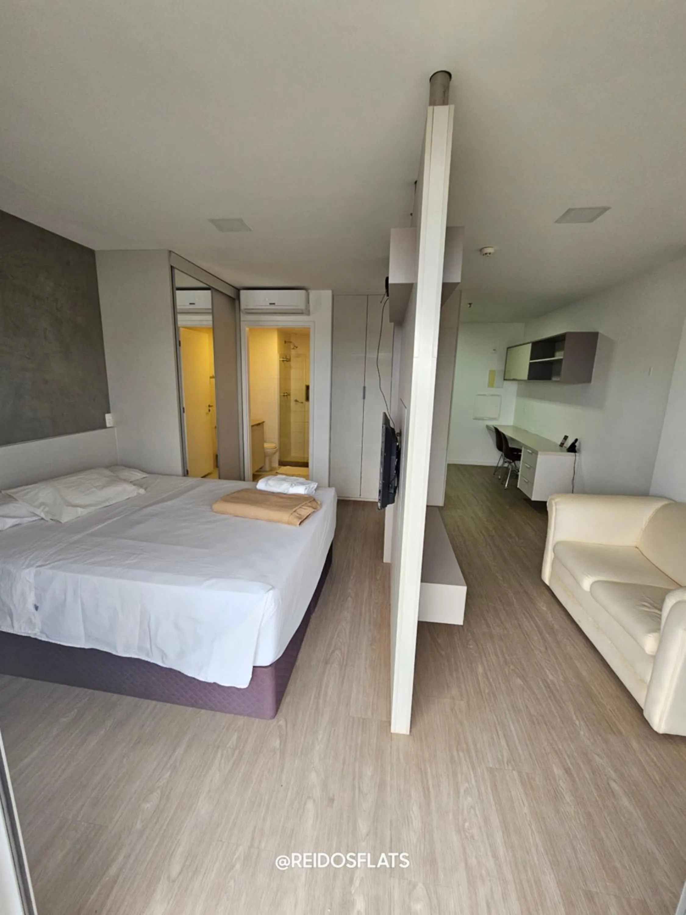 Bed in Flat Vision Executivo Premium By Rei dos Flats