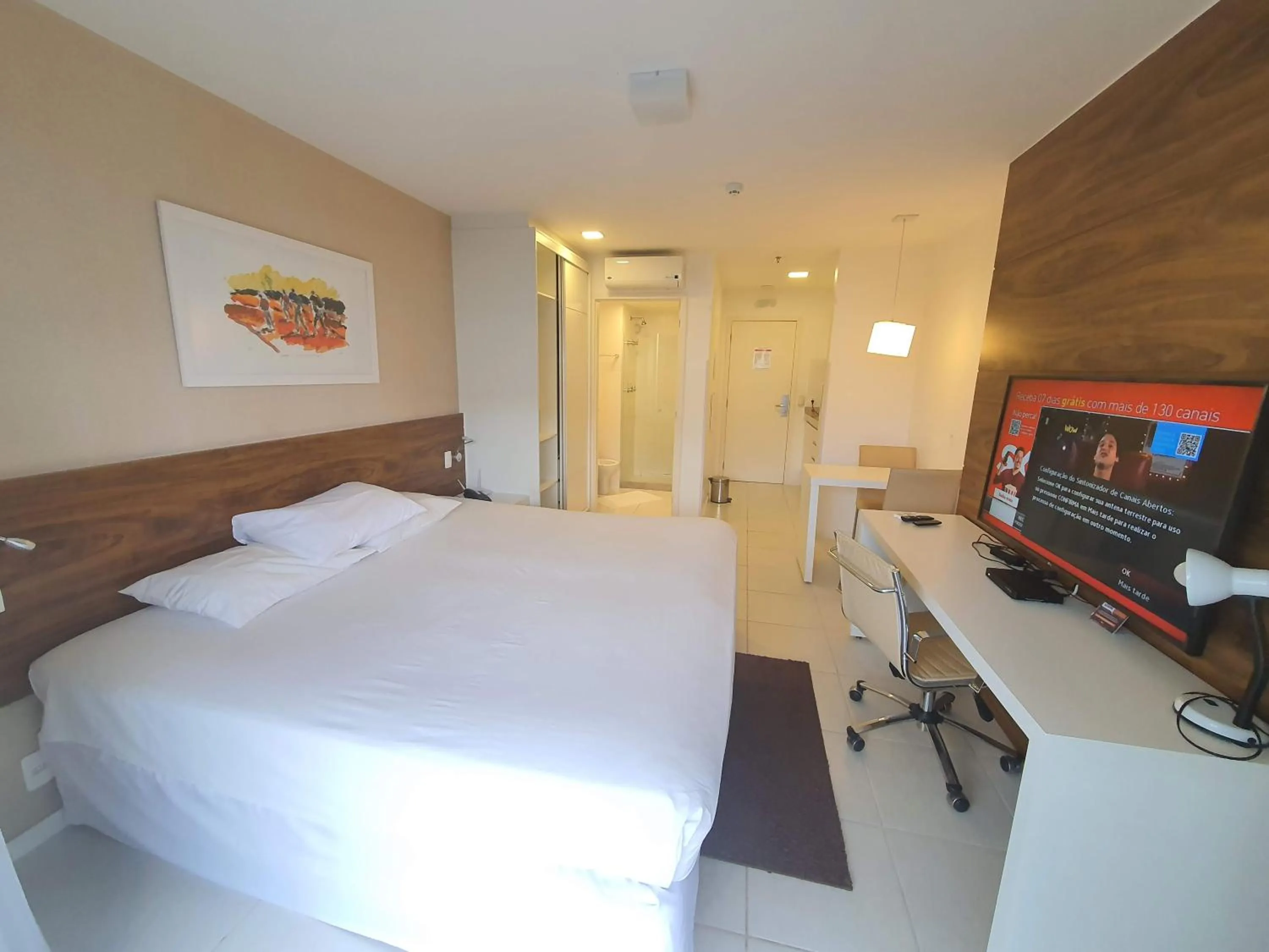 Bed in Flat Vision Executivo Premium By Rei dos Flats