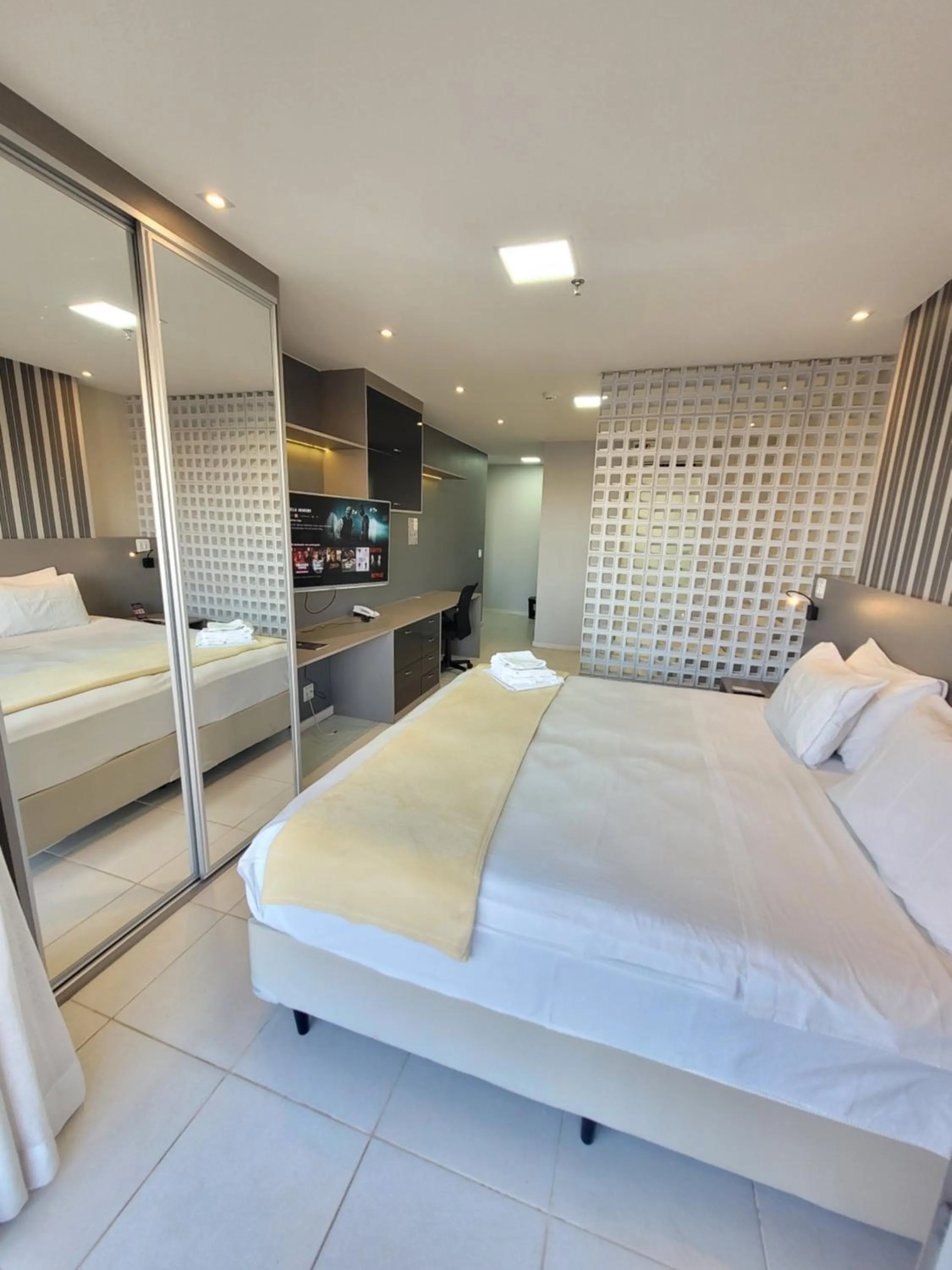 Bed in Flat Vision Executivo Premium By Rei dos Flats