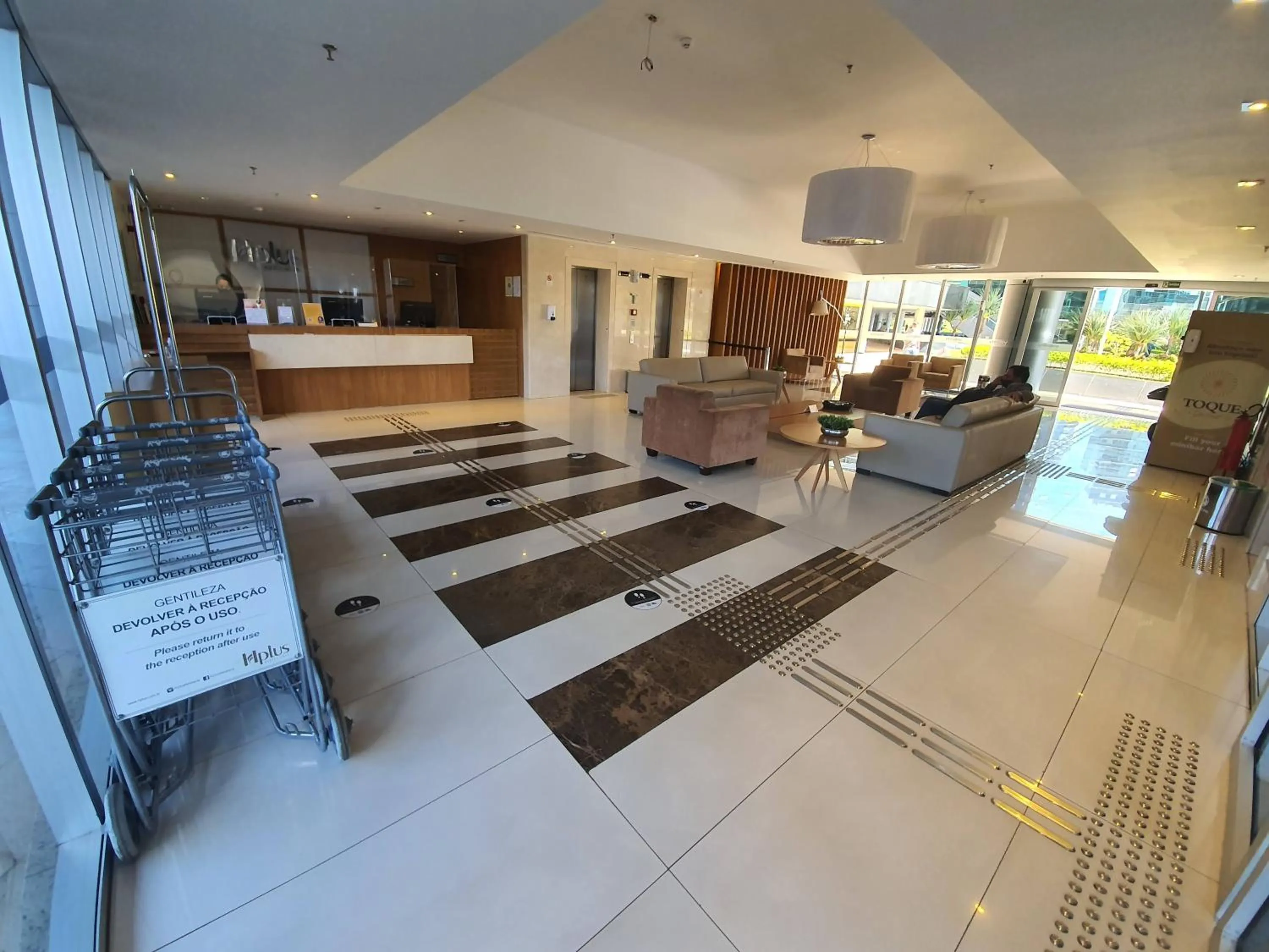 Lobby or reception in Flat Vision Executivo Premium By Rei dos Flats