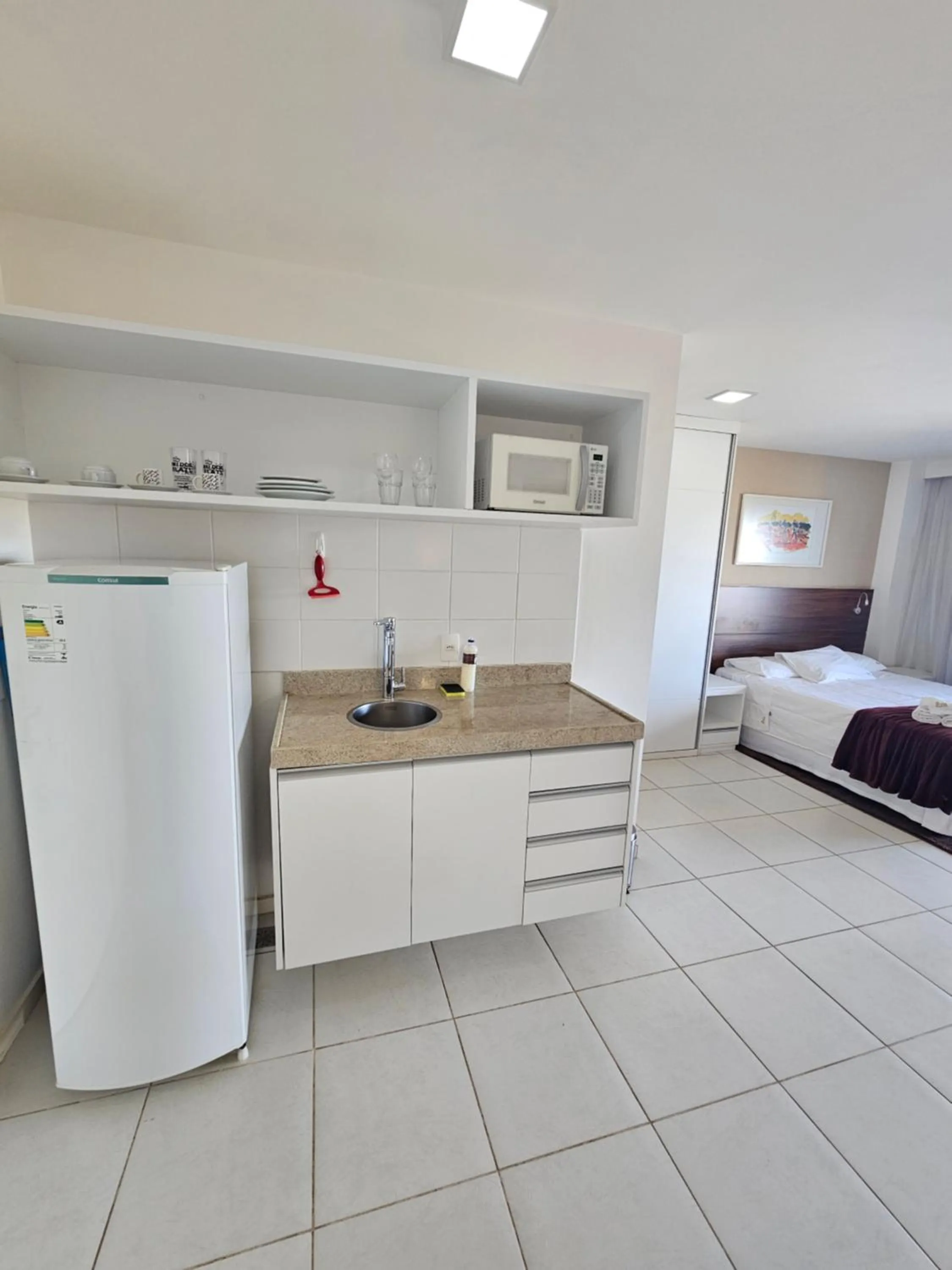 Bed in Flat Vision Executivo Premium By Rei dos Flats