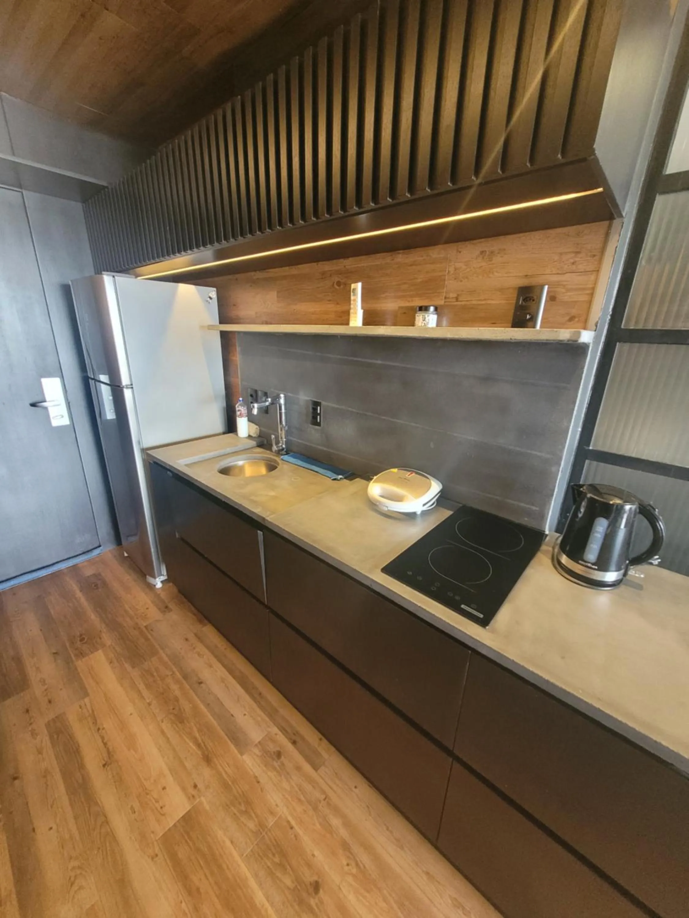 Coffee/tea facilities in Flat Vision Executivo Premium By Rei dos Flats