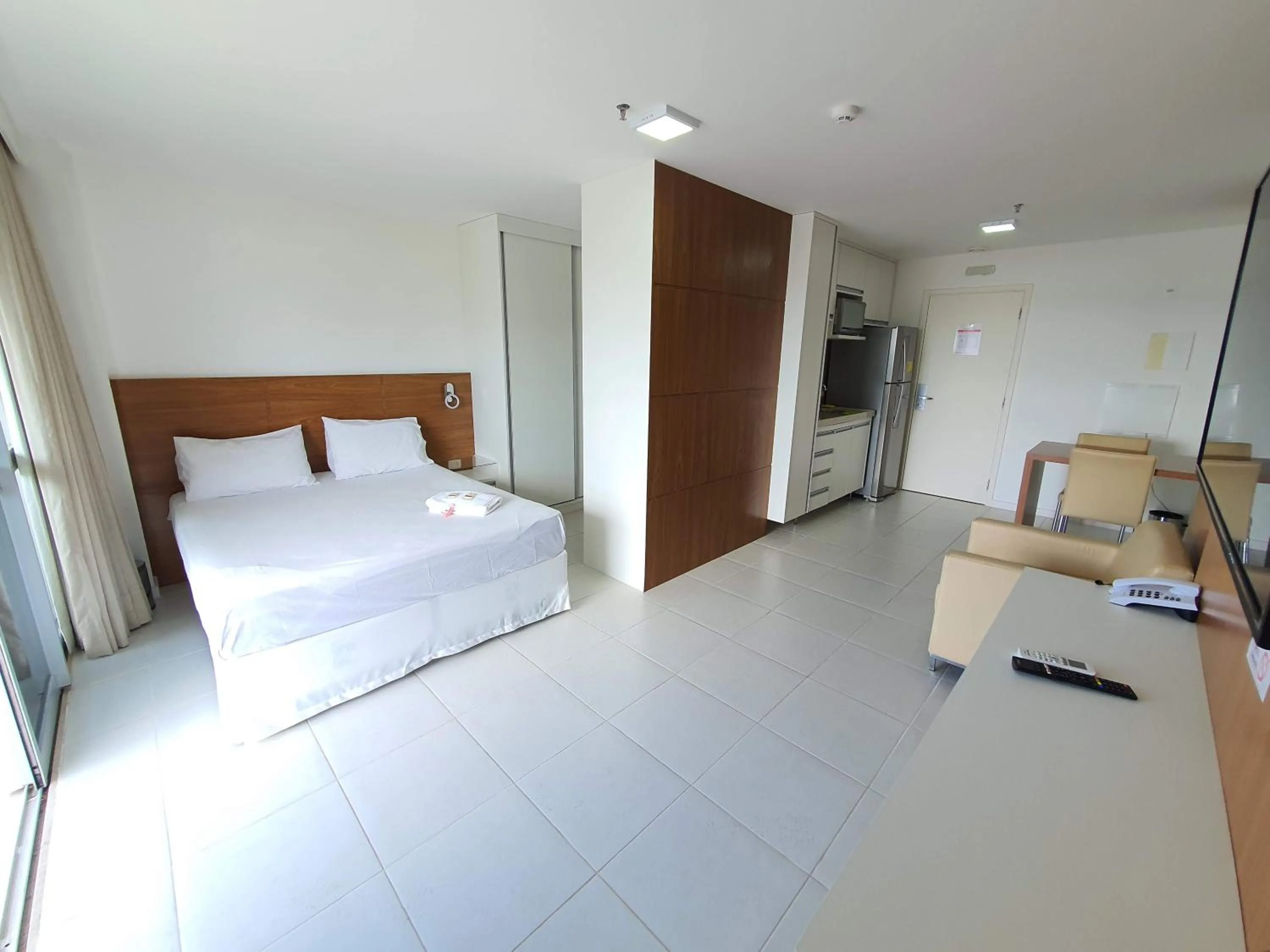 TV and multimedia, Bed in Flat Vision Executivo Premium By Rei dos Flats