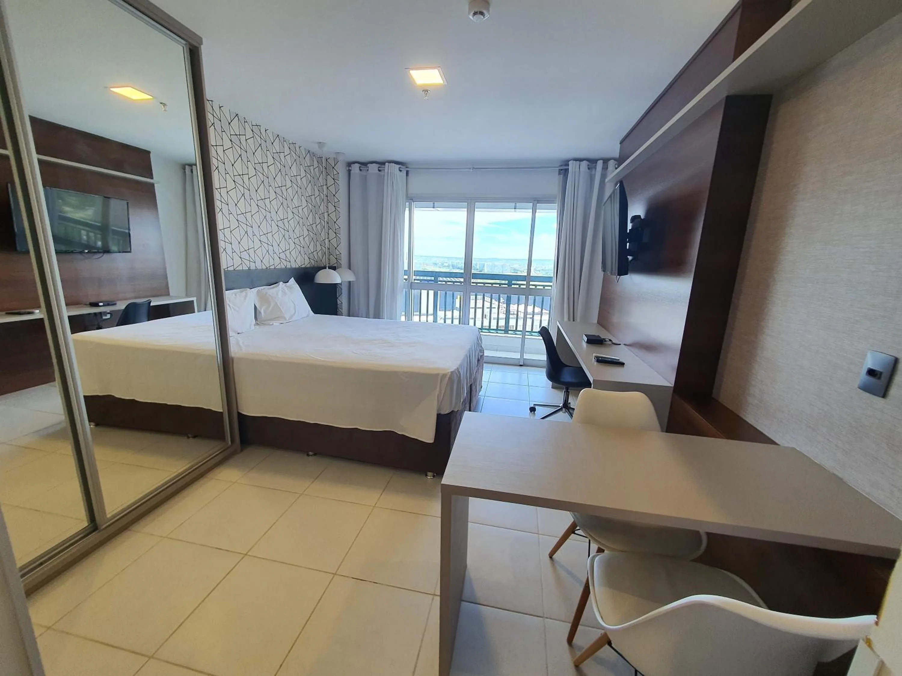 Bed in Flat Vision Executivo Premium By Rei dos Flats