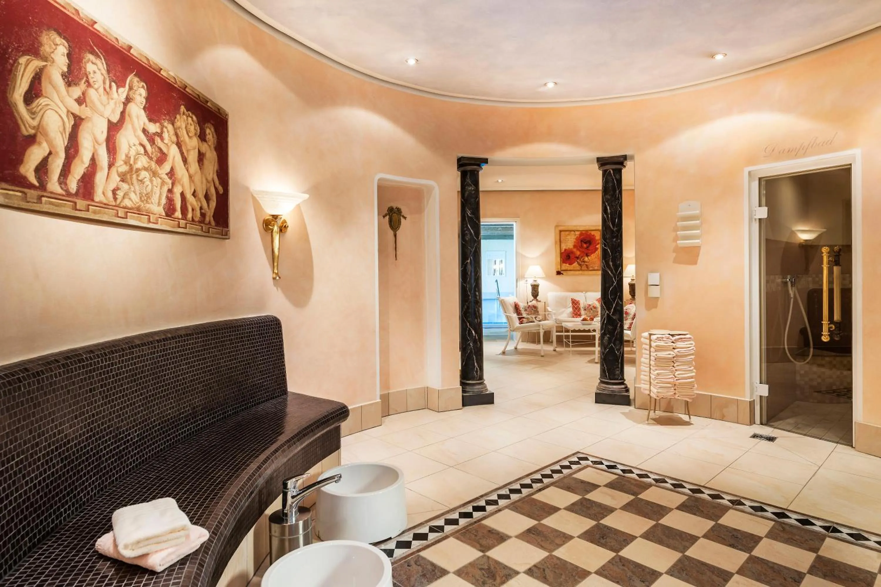 Sauna in Relais & Châteaux Hotel Schwarzmatt