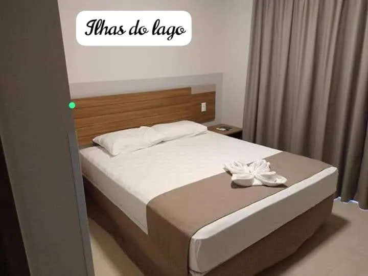 Bed in Ilhas do Lago Eco Resort