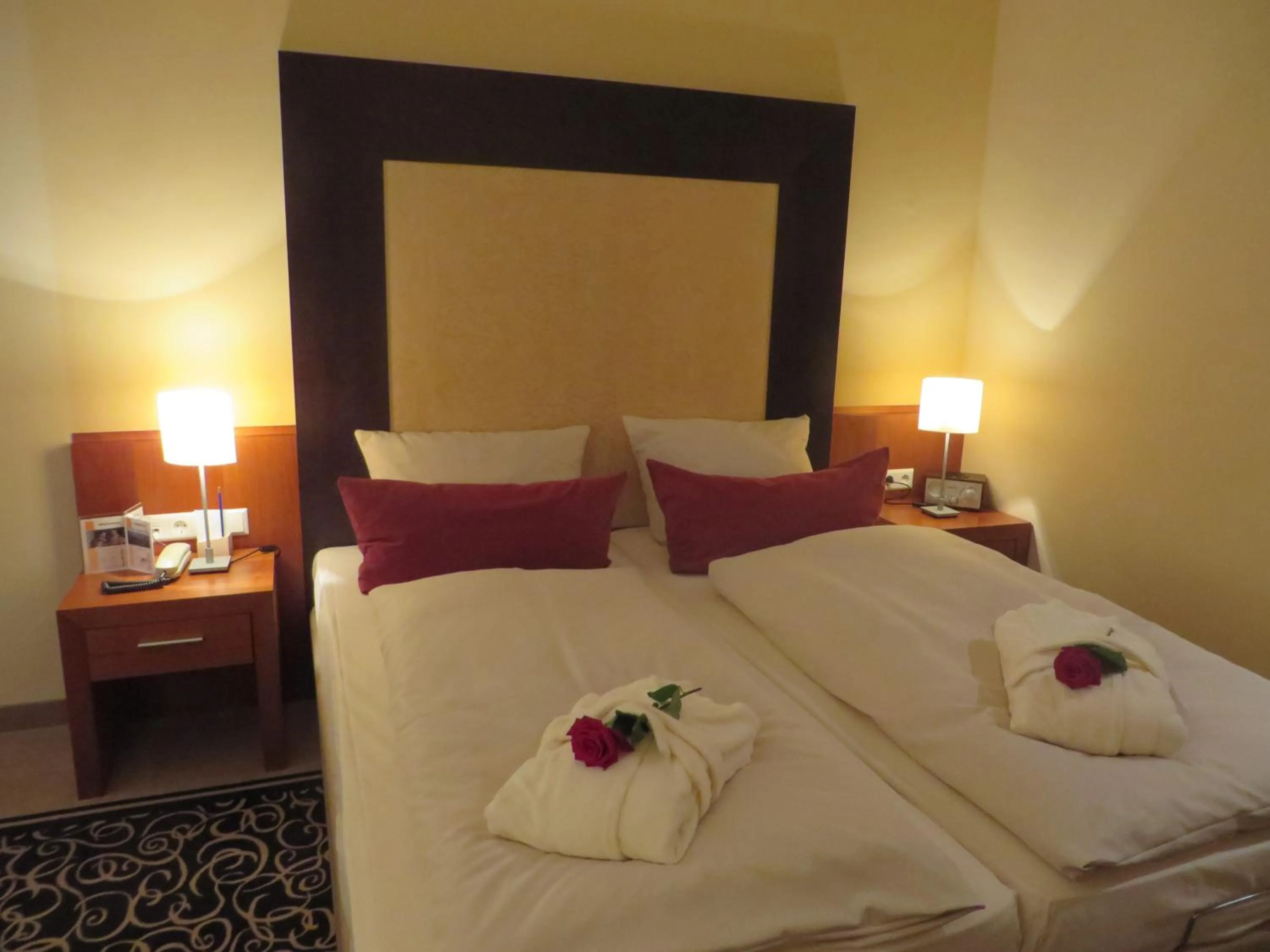 Decorative detail, Bed in Ringhotel Bundschu