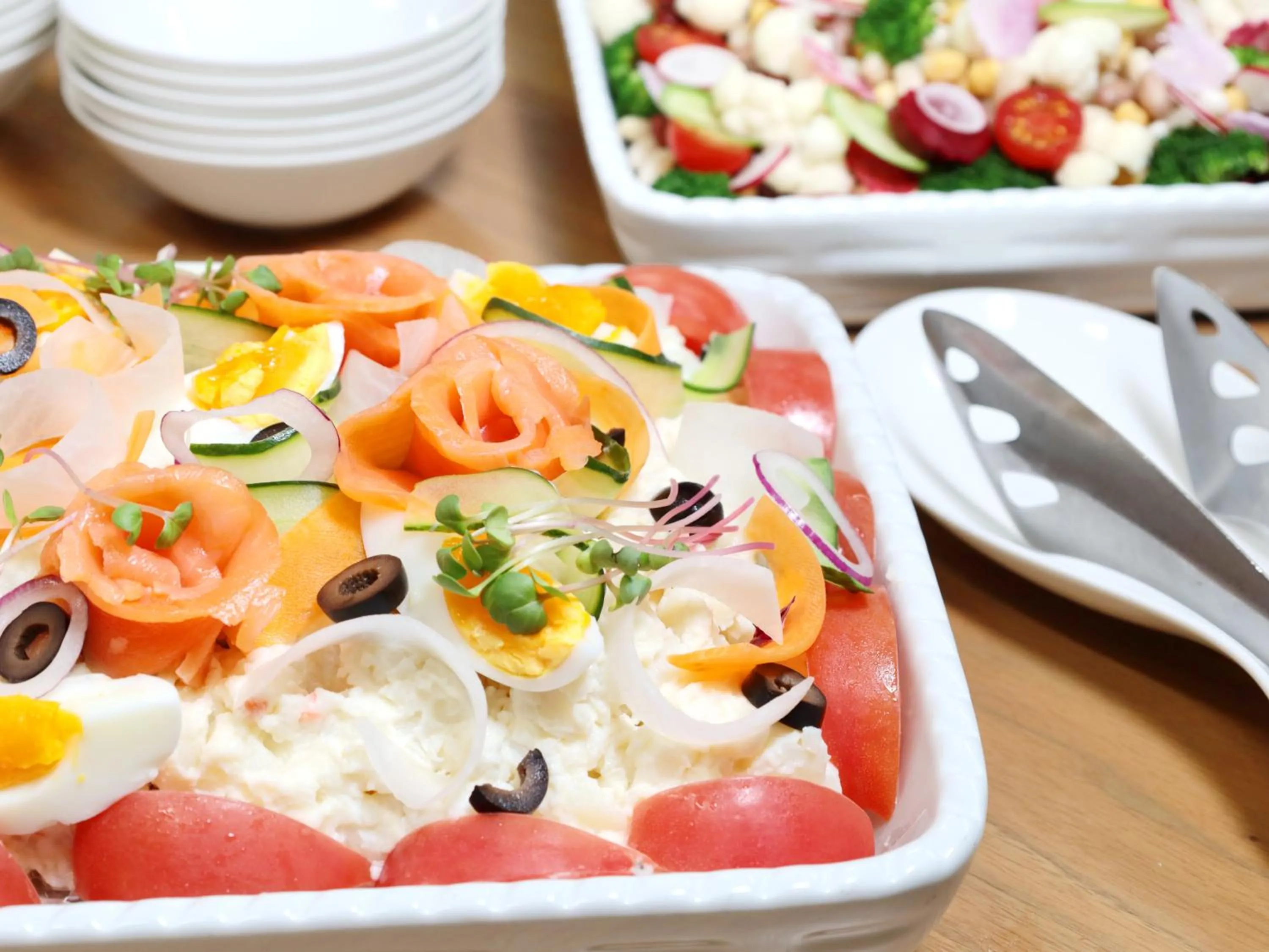 Buffet breakfast in Hotel Elcient Osaka Umeda