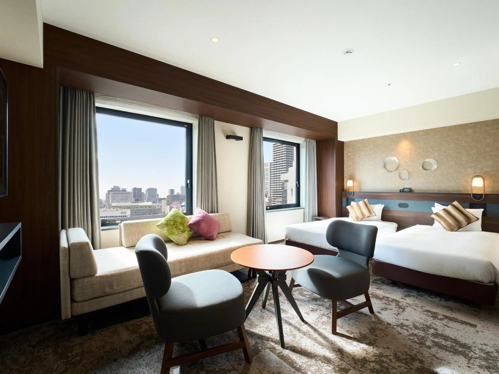 Photo of the whole room, Bed in Hotel Elcient Osaka Umeda