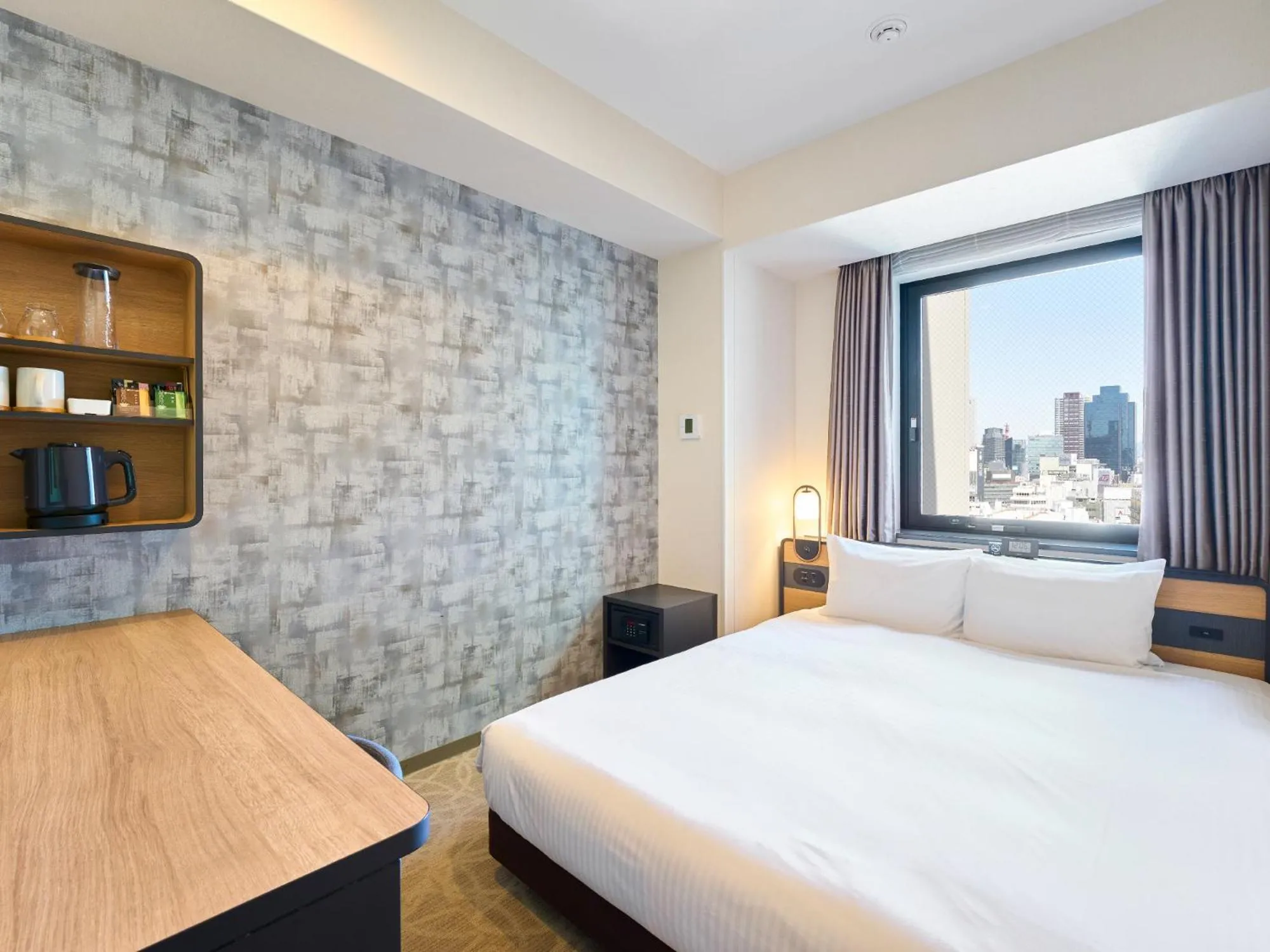 Photo of the whole room, Bed in Hotel Elcient Osaka Umeda