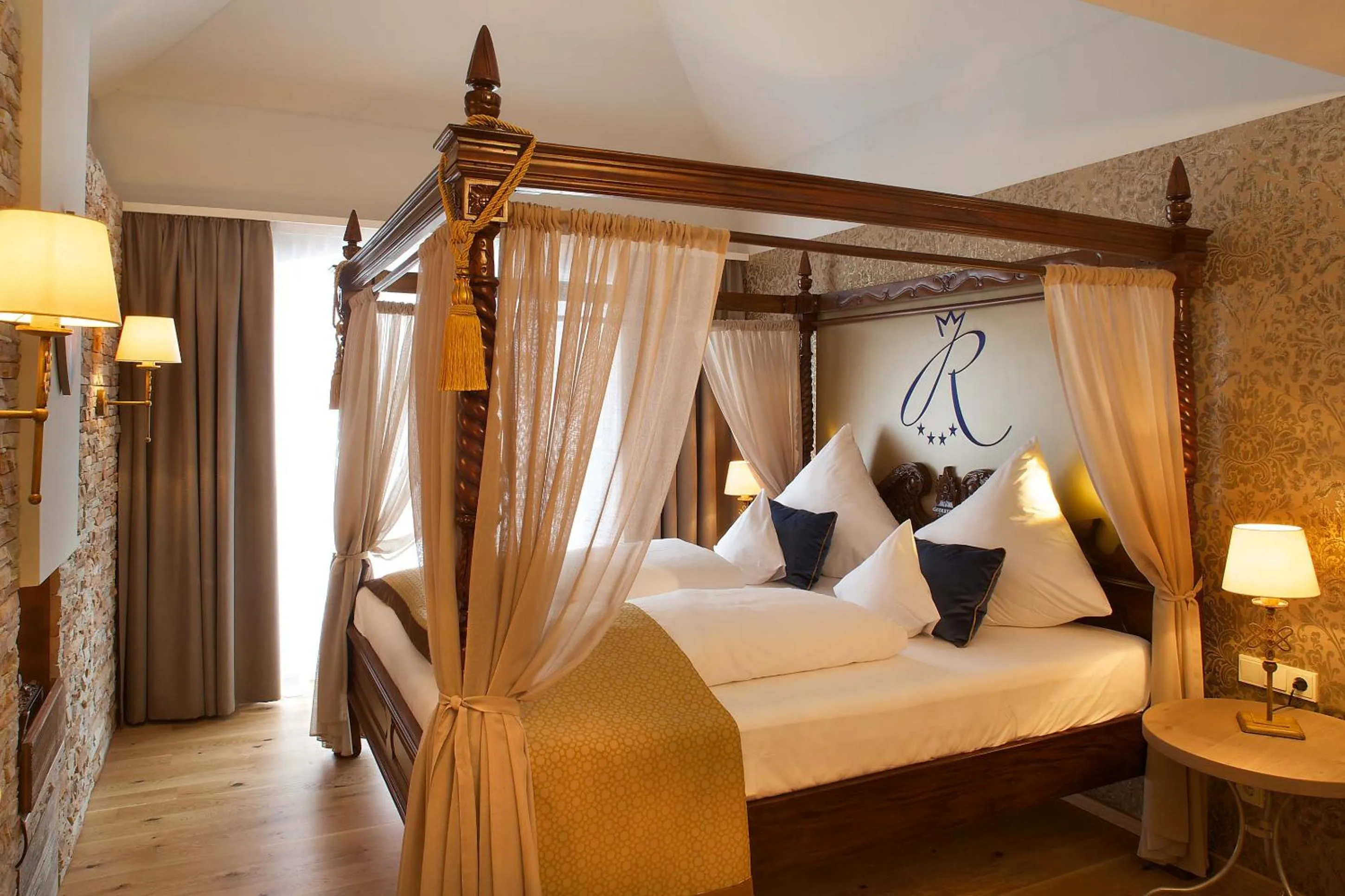 Bed in Hotel Das Rübezahl