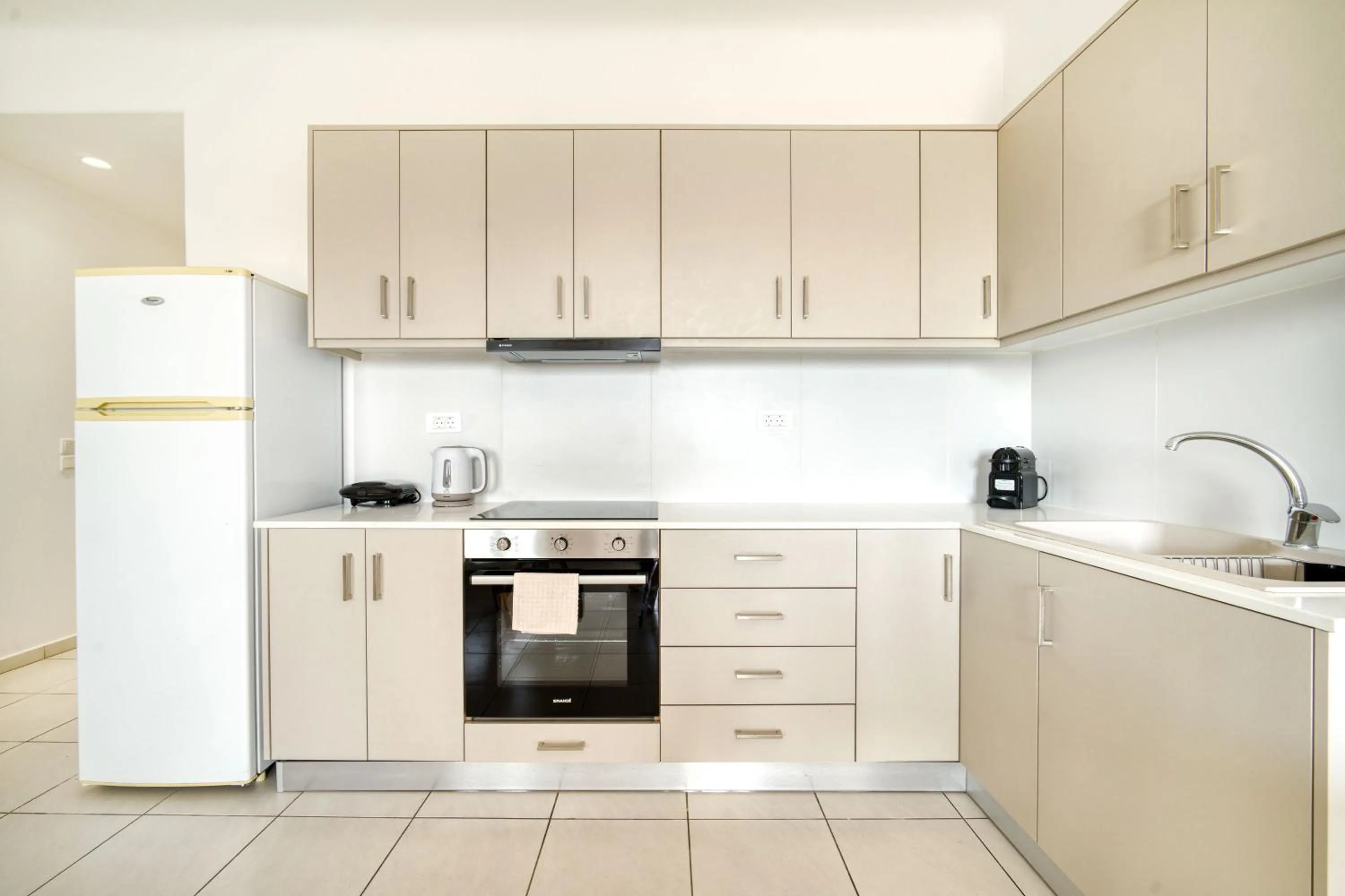 Kitchen or kitchenette in Overview Mykonos Apartments