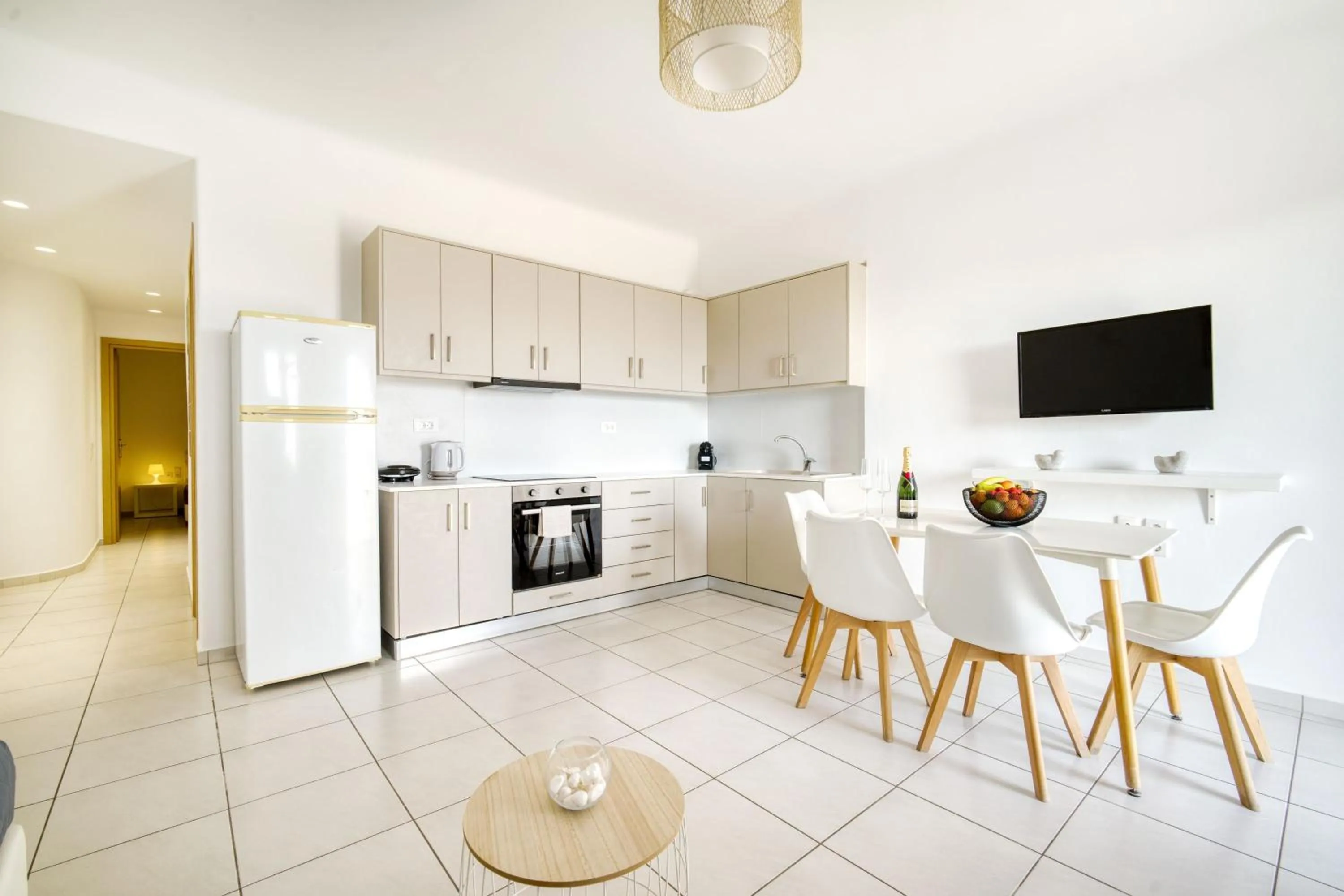 Kitchen or kitchenette in Overview Mykonos Apartments