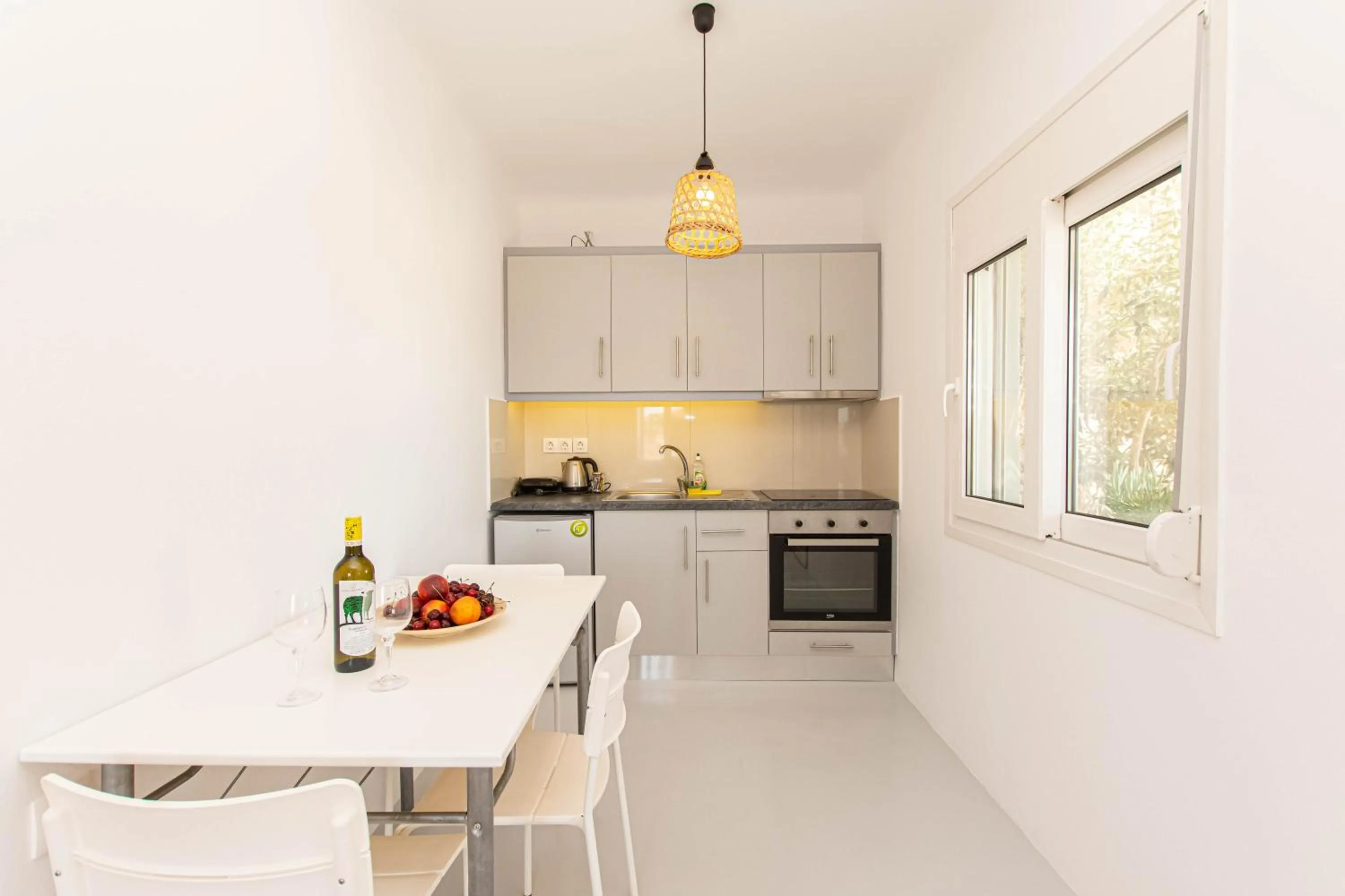 Kitchen or kitchenette in Overview Mykonos Apartments