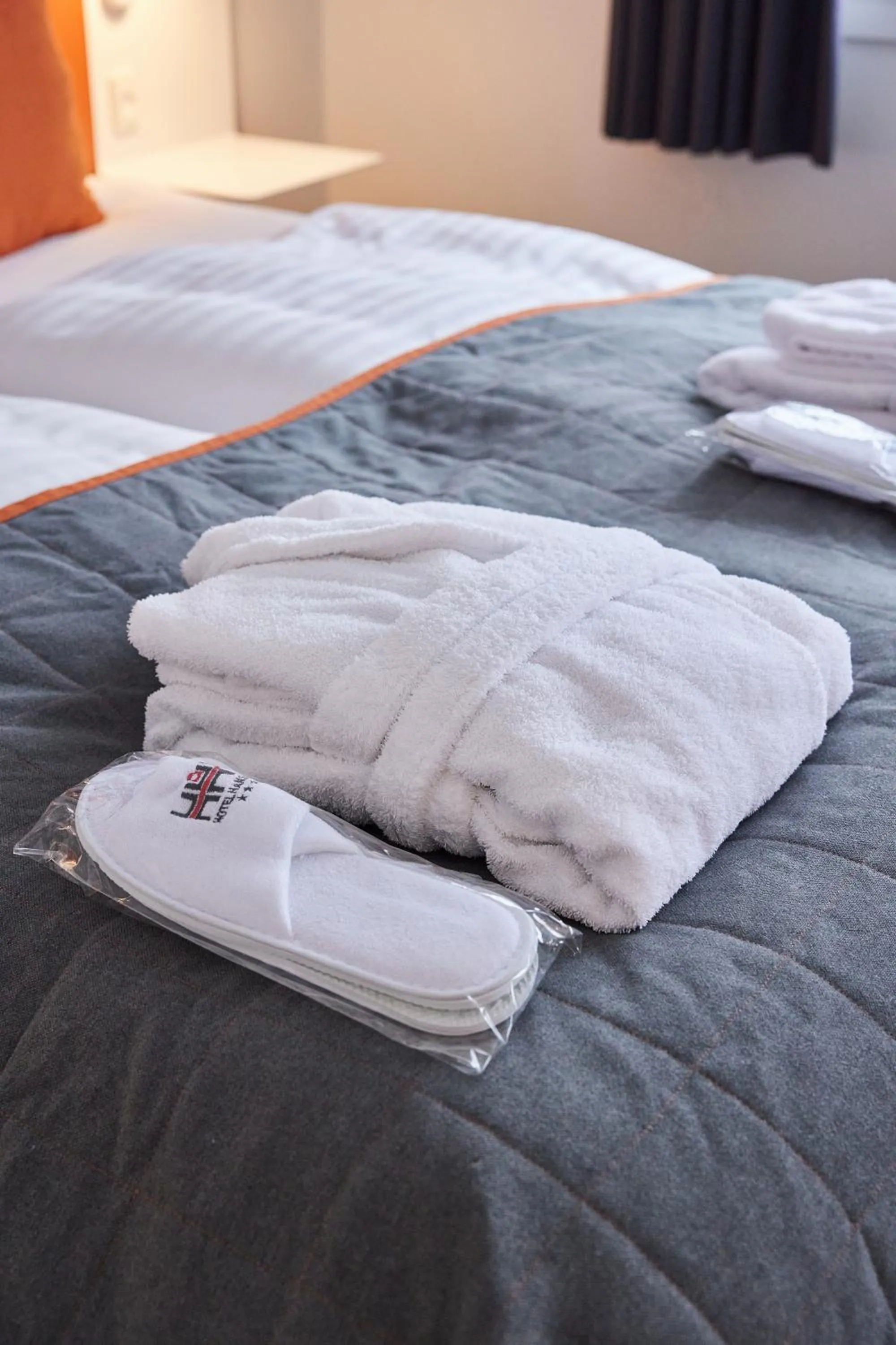 Bed in Hotel Hans Egede