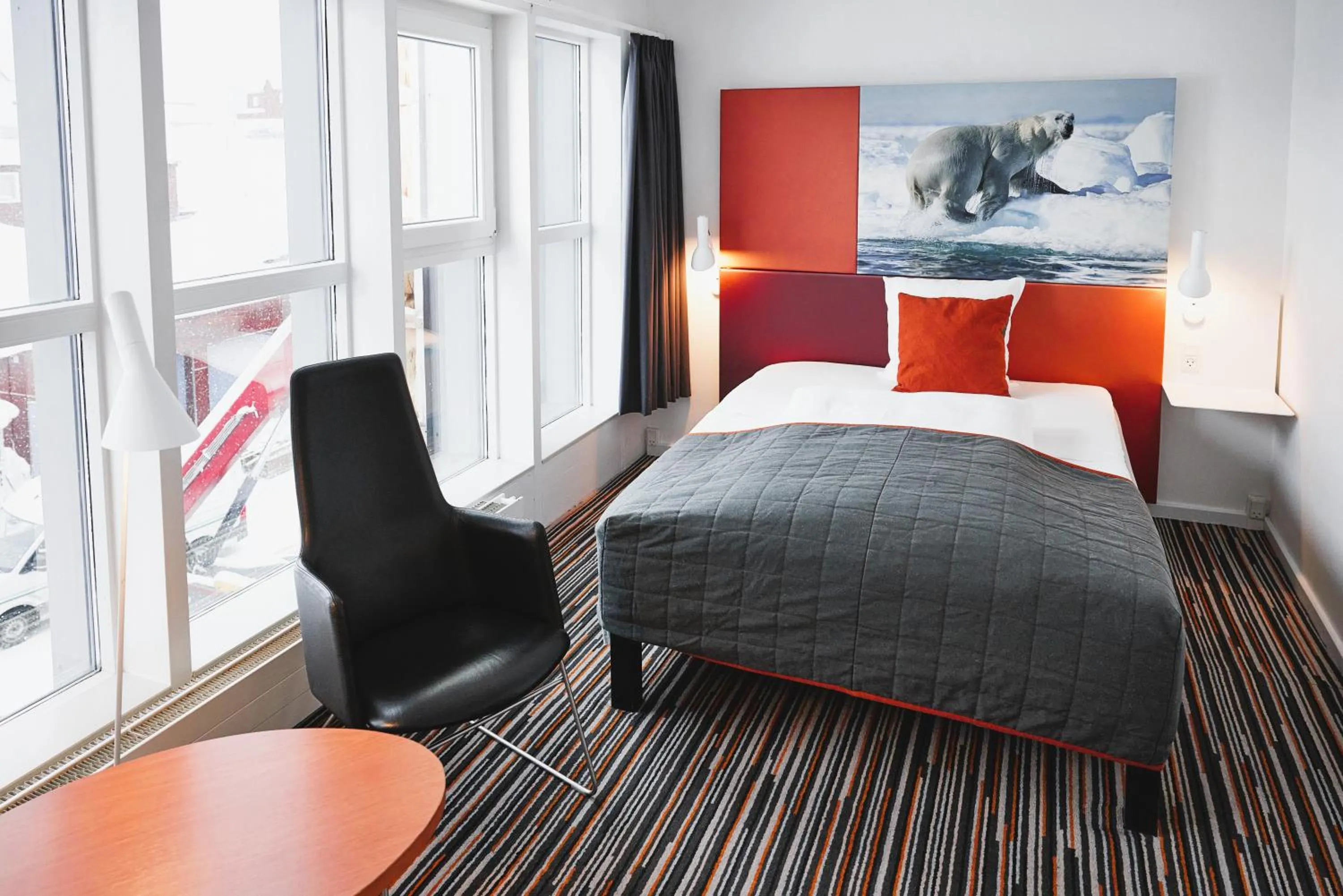 Bedroom, Bed in Hotel Hans Egede