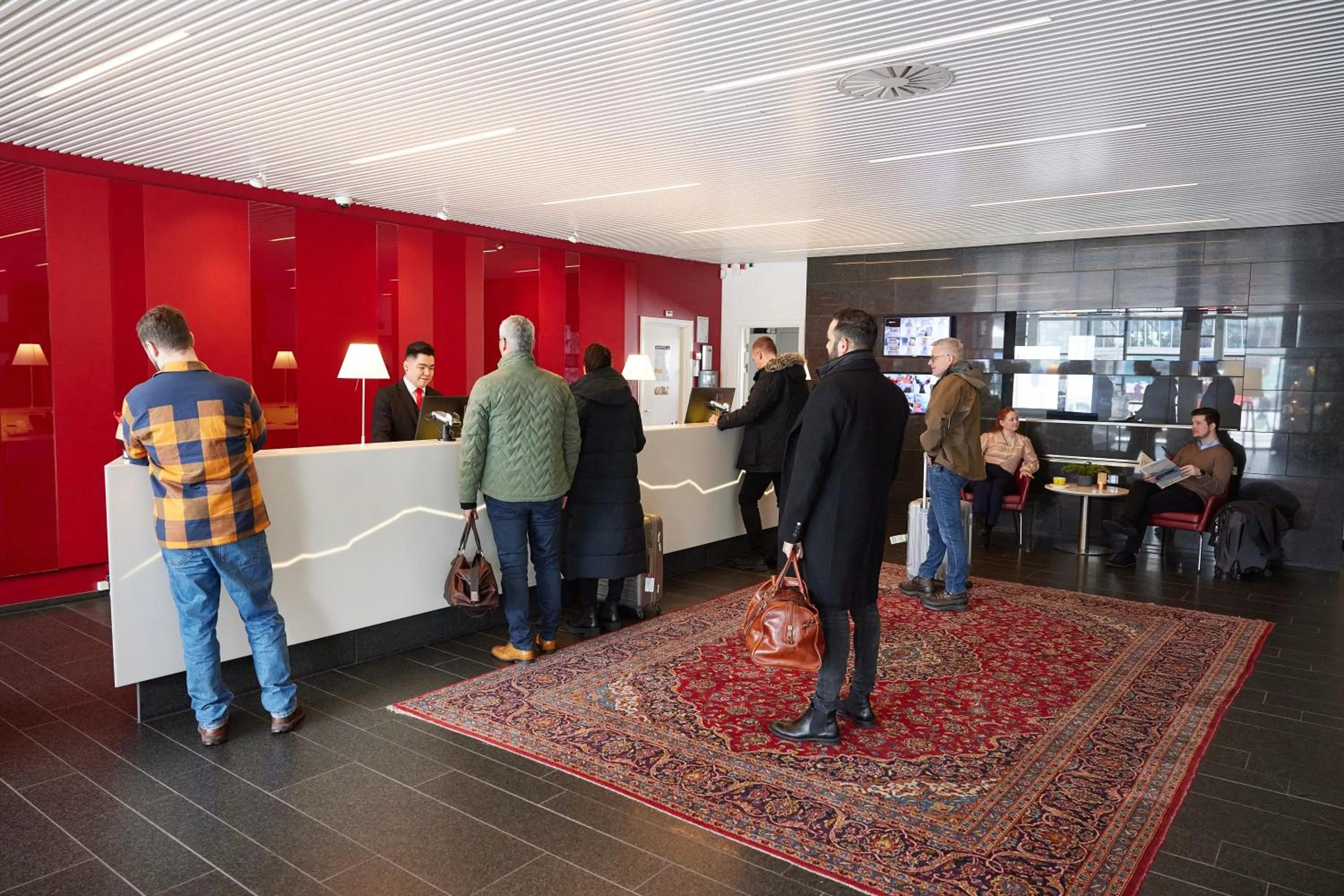 Lobby or reception in Hotel Hans Egede