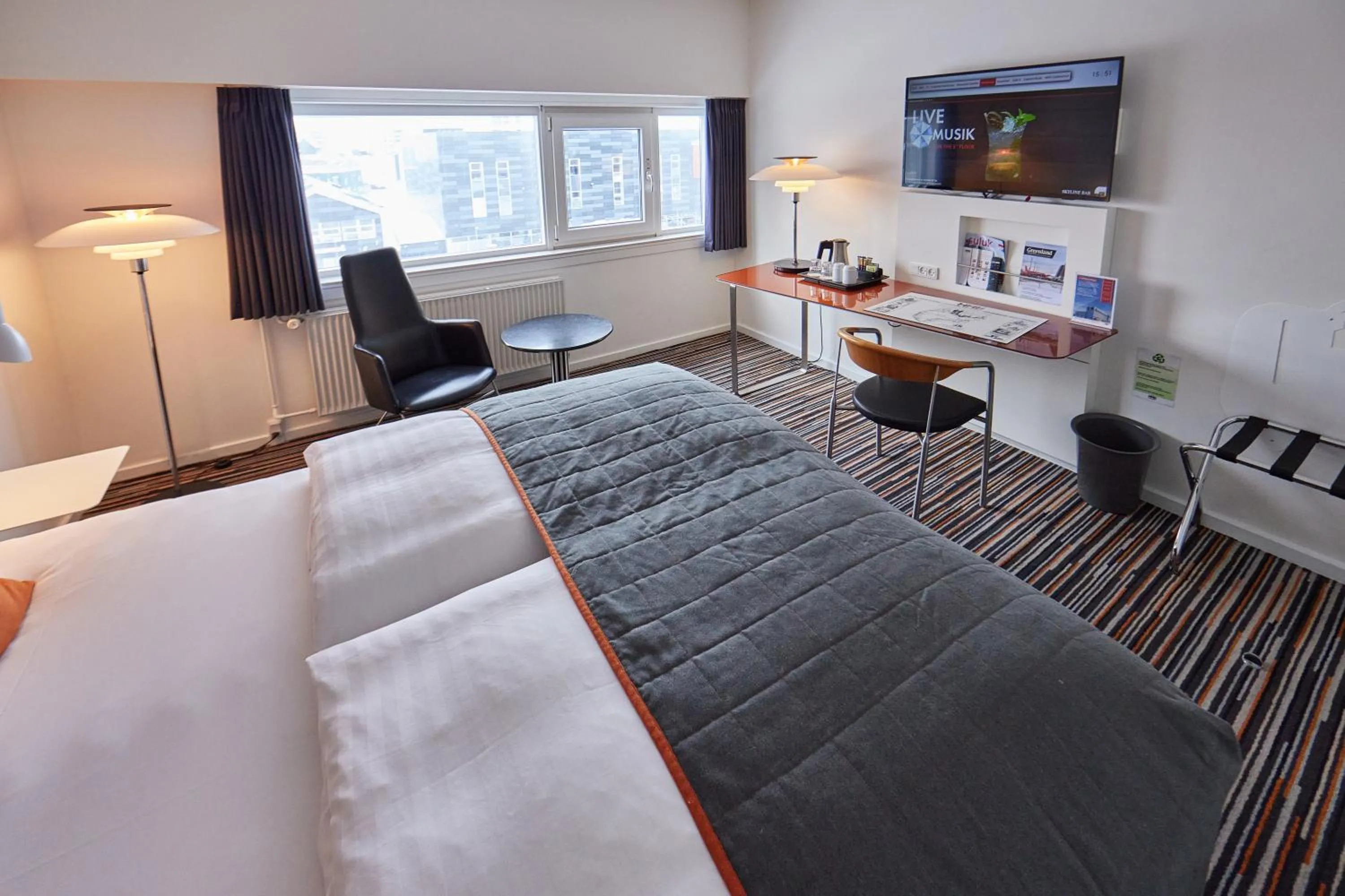 Bedroom, Bed in Hotel Hans Egede